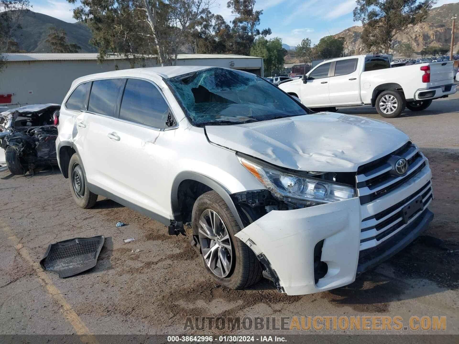 5TDZARFH5KS051919 TOYOTA HIGHLANDER 2019