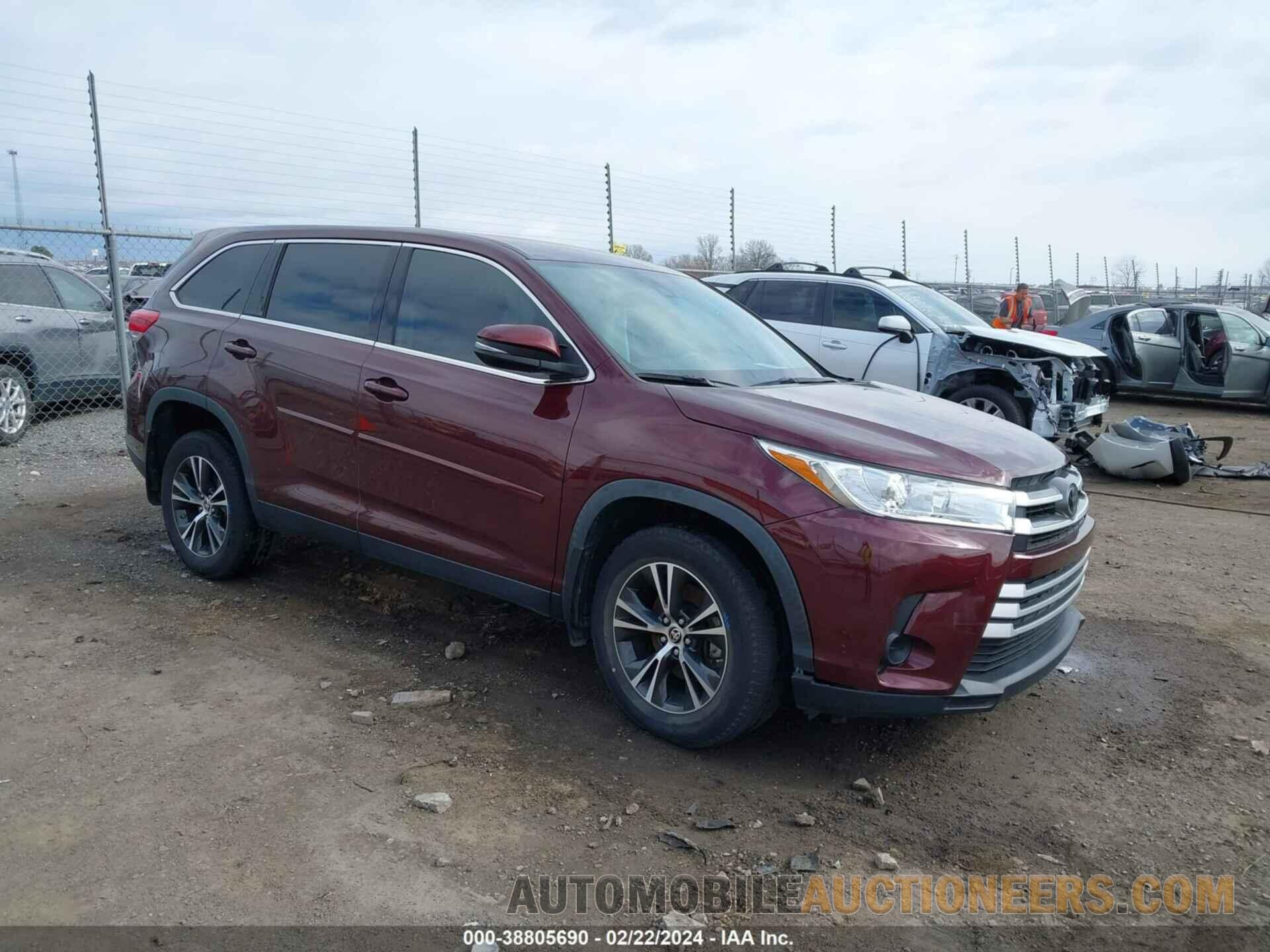 5TDZARFH5KS061365 TOYOTA HIGHLANDER 2019