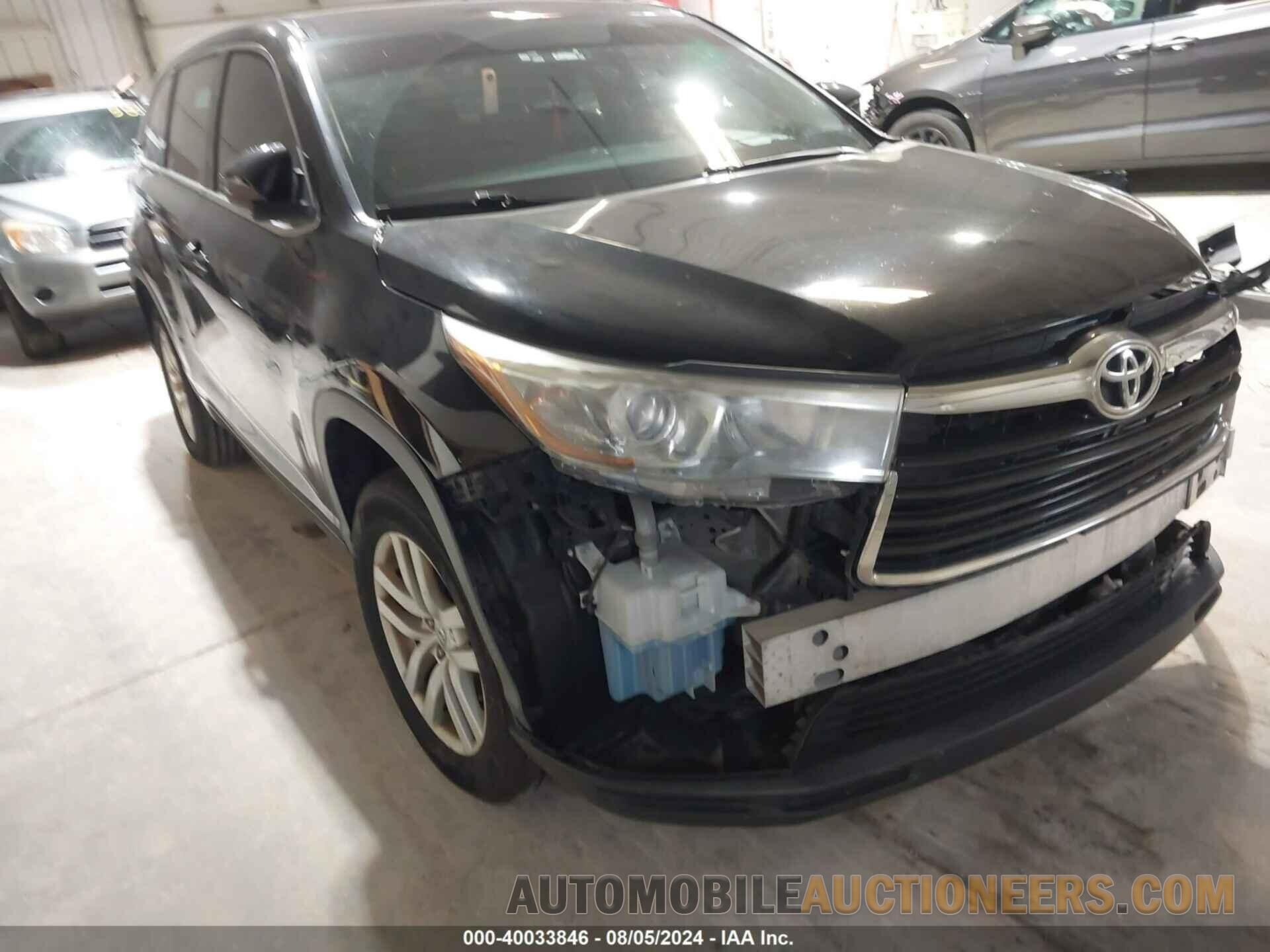 5TDZARFH6FS012021 TOYOTA HIGHLANDER 2015