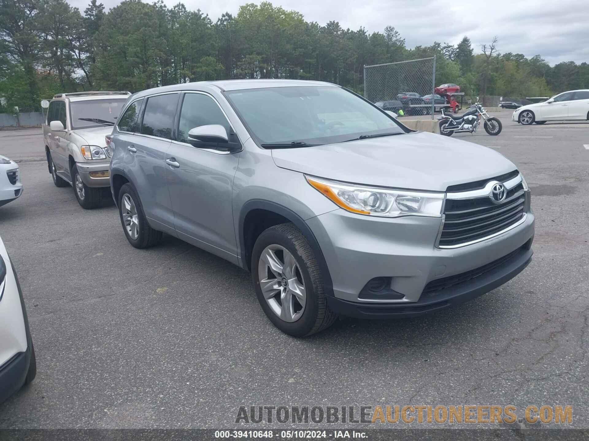 5TDZARFH6FS012584 TOYOTA HIGHLANDER 2015