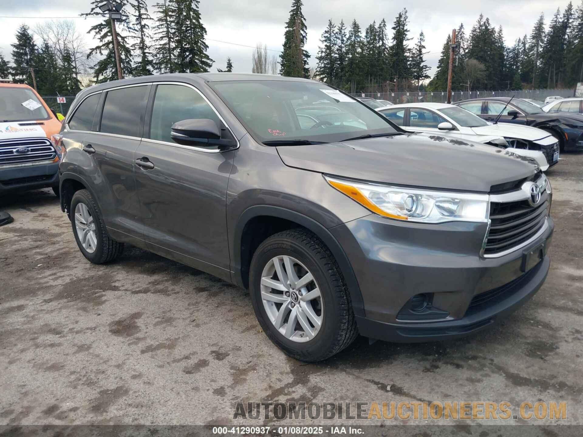 5TDZARFH6GS021187 TOYOTA HIGHLANDER 2016