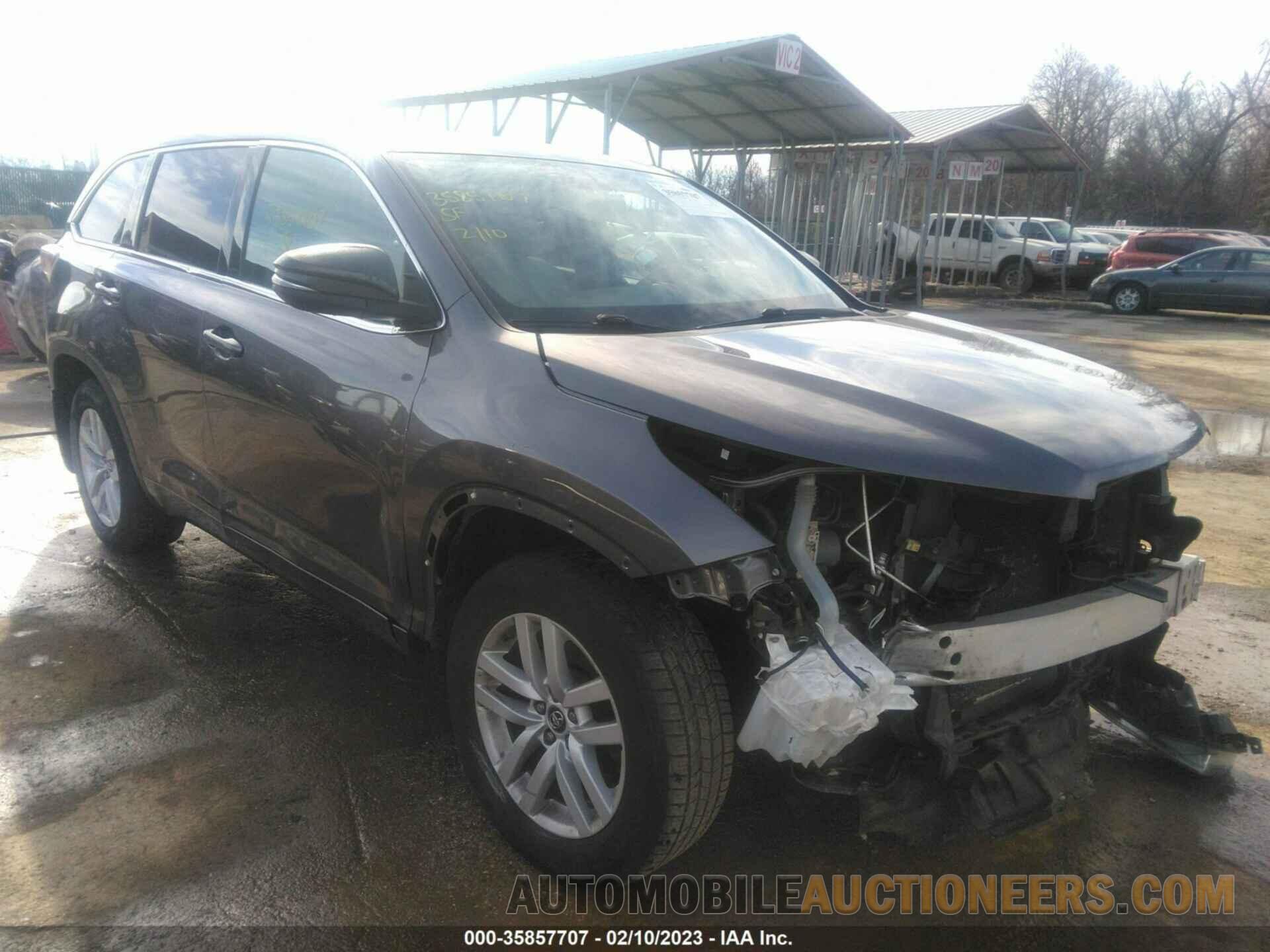 5TDZARFH6GS022064 TOYOTA HIGHLANDER 2016