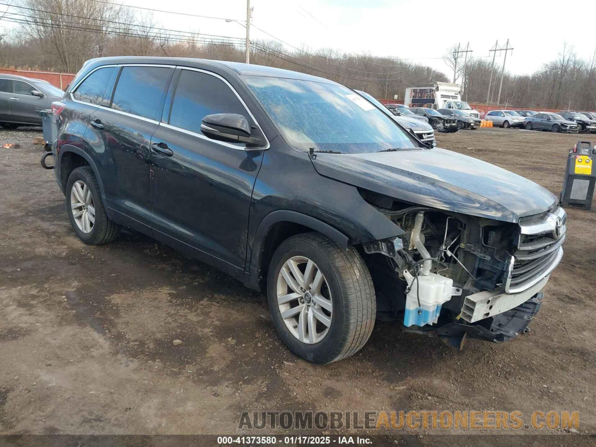 5TDZARFH6GS022128 TOYOTA HIGHLANDER 2016