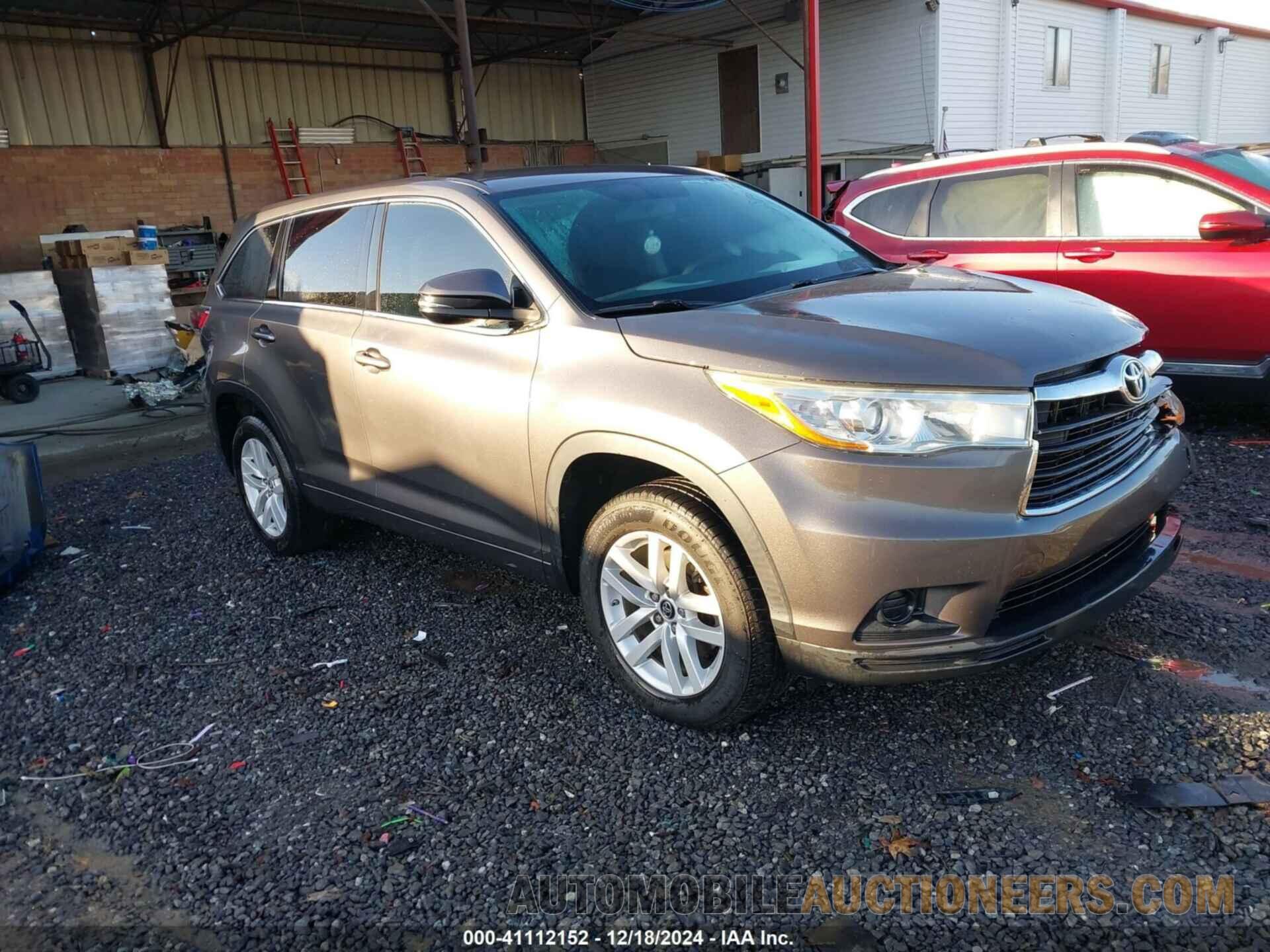 5TDZARFH6GS022937 TOYOTA HIGHLANDER 2016