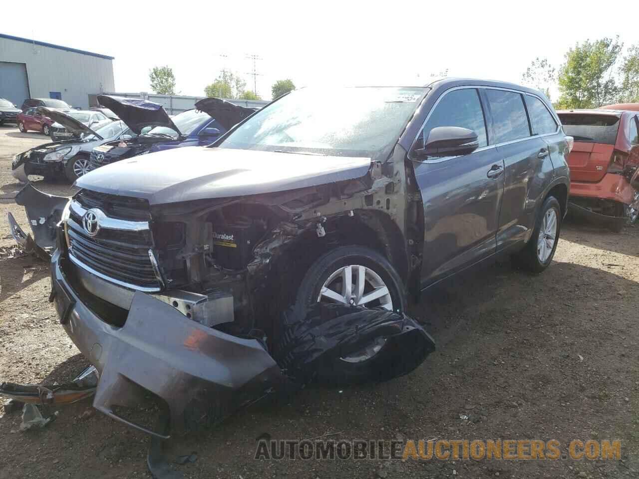 5TDZARFH7FS011668 TOYOTA HIGHLANDER 2015