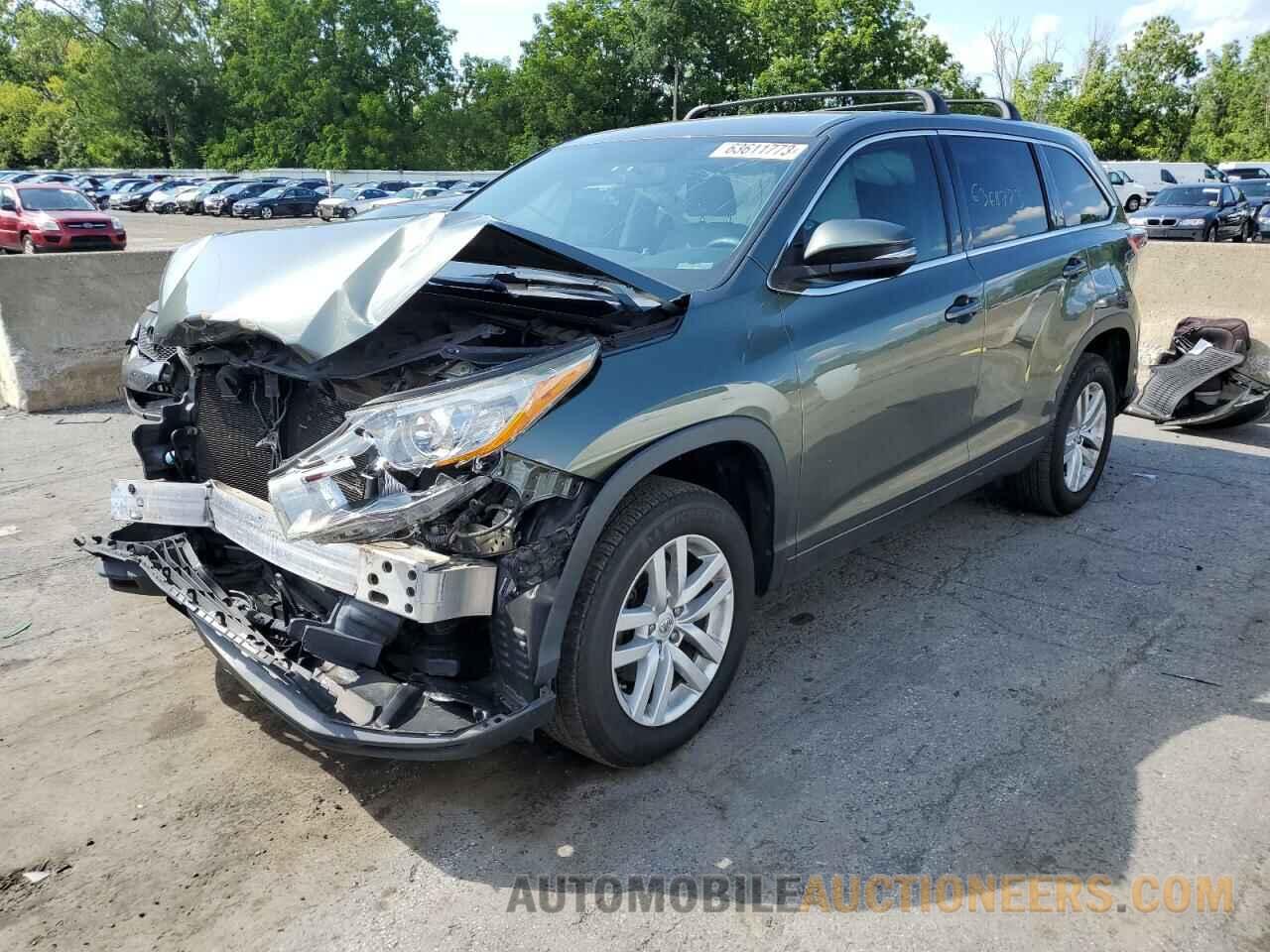 5TDZARFH7FS017065 TOYOTA HIGHLANDER 2015