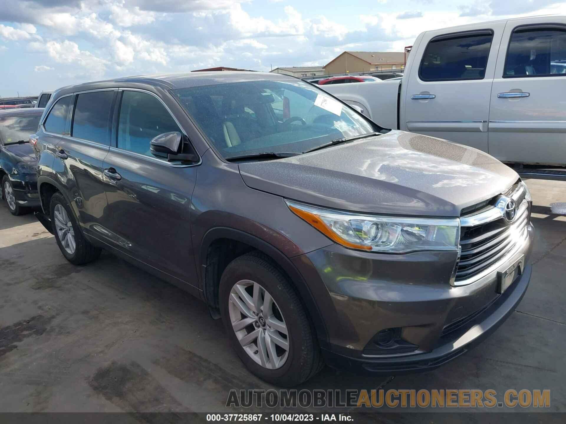 5TDZARFH7GS023059 TOYOTA HIGHLANDER 2016