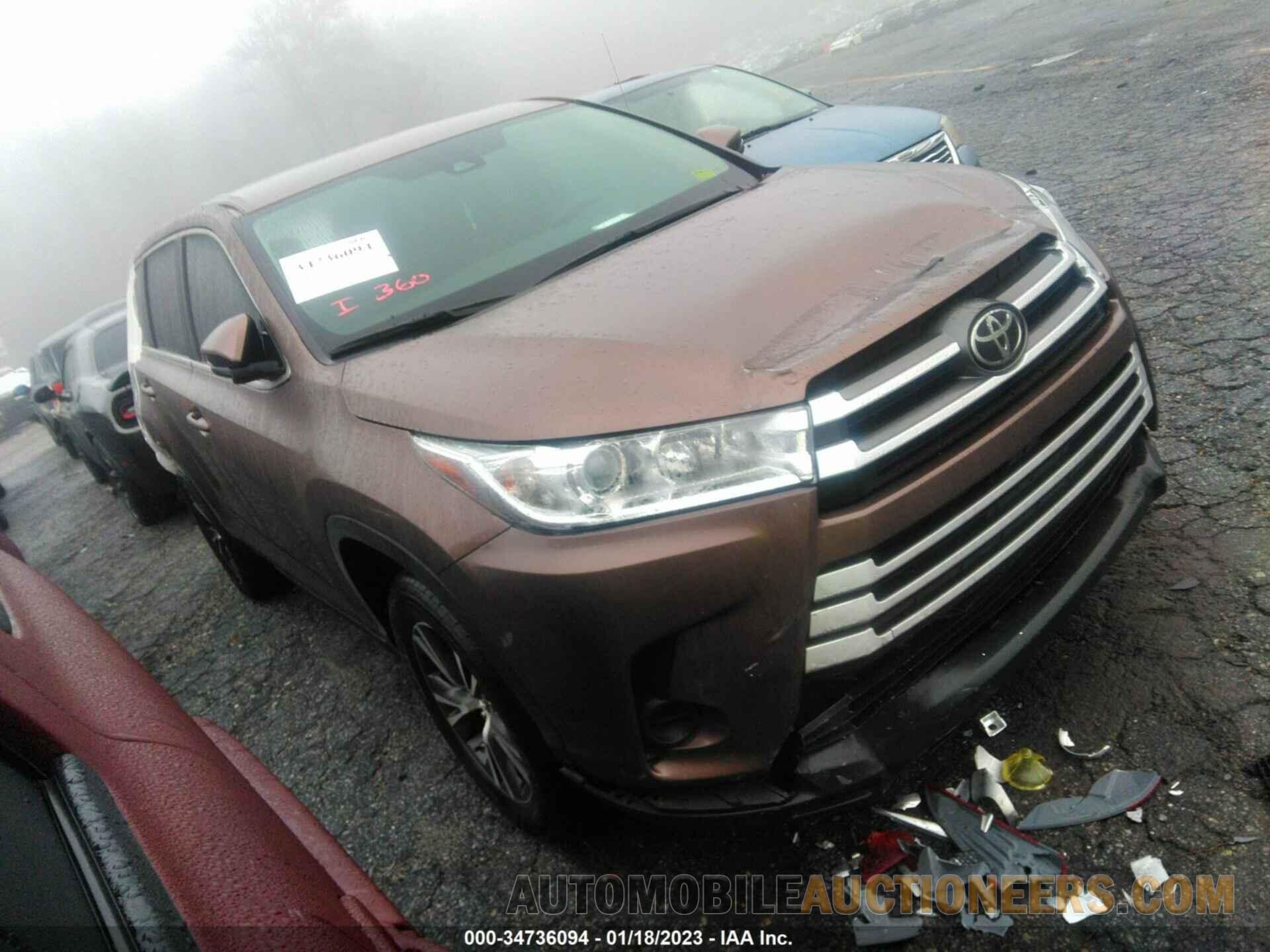 5TDZARFH7JS034134 TOYOTA HIGHLANDER 2018