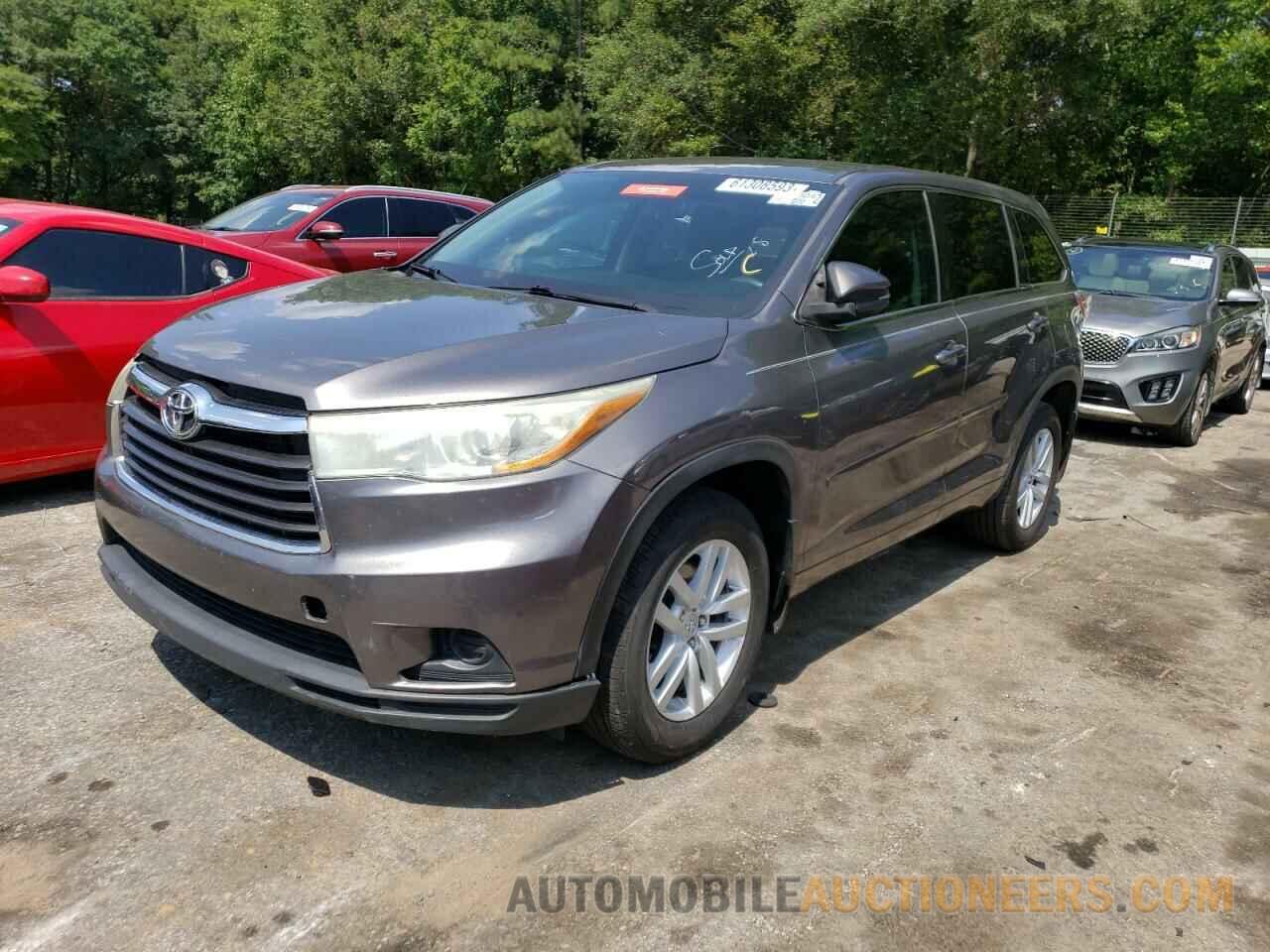 5TDZARFH8FS009802 TOYOTA HIGHLANDER 2015