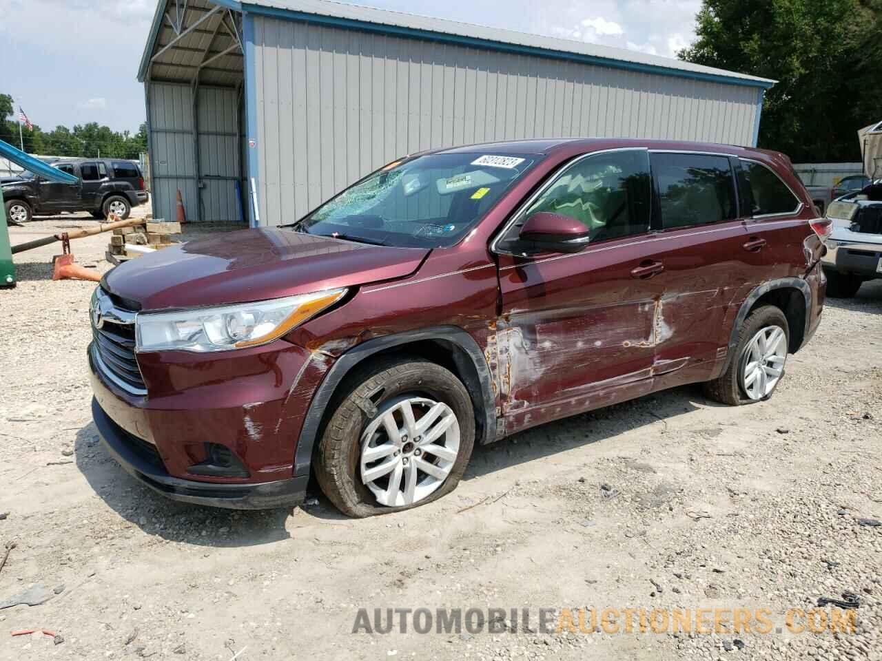 5TDZARFH8FS011176 TOYOTA HIGHLANDER 2015