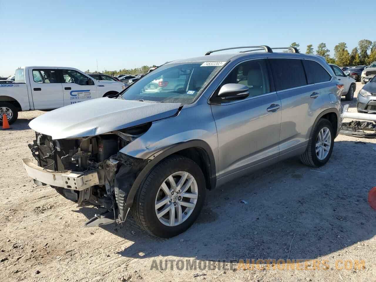 5TDZARFH8FS013624 TOYOTA HIGHLANDER 2015