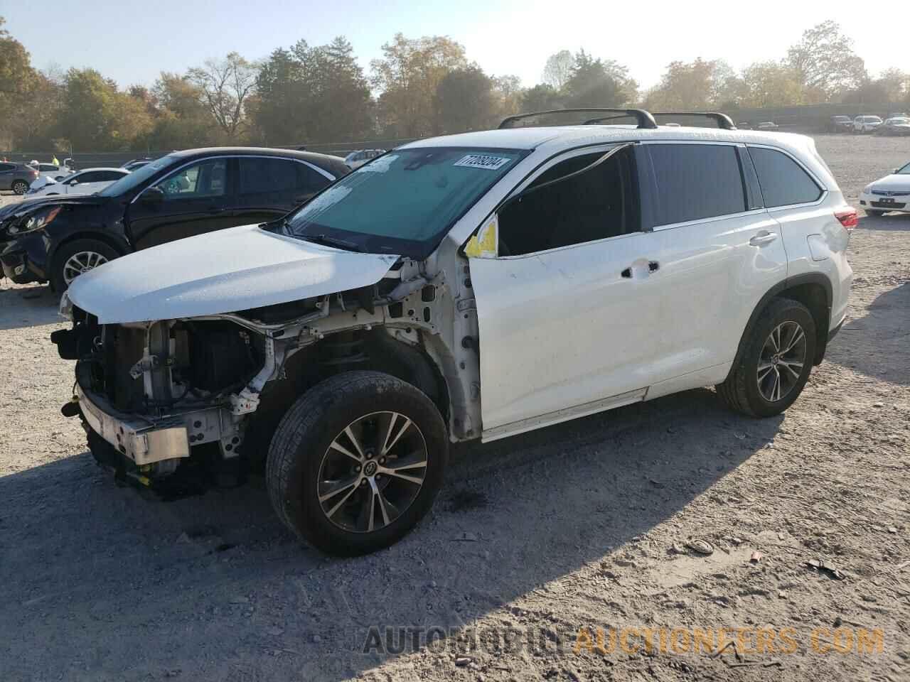 5TDZARFH8JS037317 TOYOTA HIGHLANDER 2018