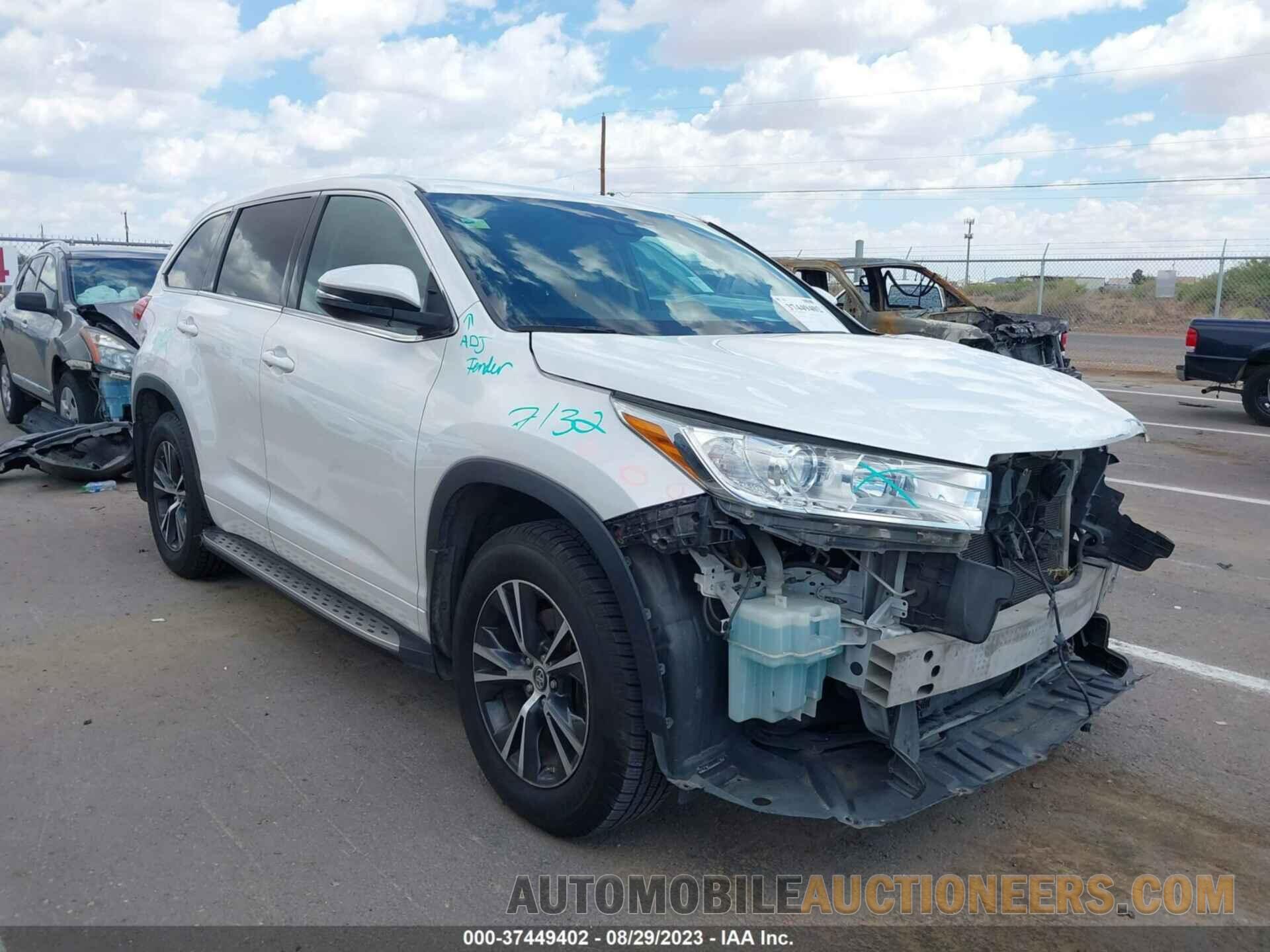 5TDZARFH8JS037723 TOYOTA HIGHLANDER 2018