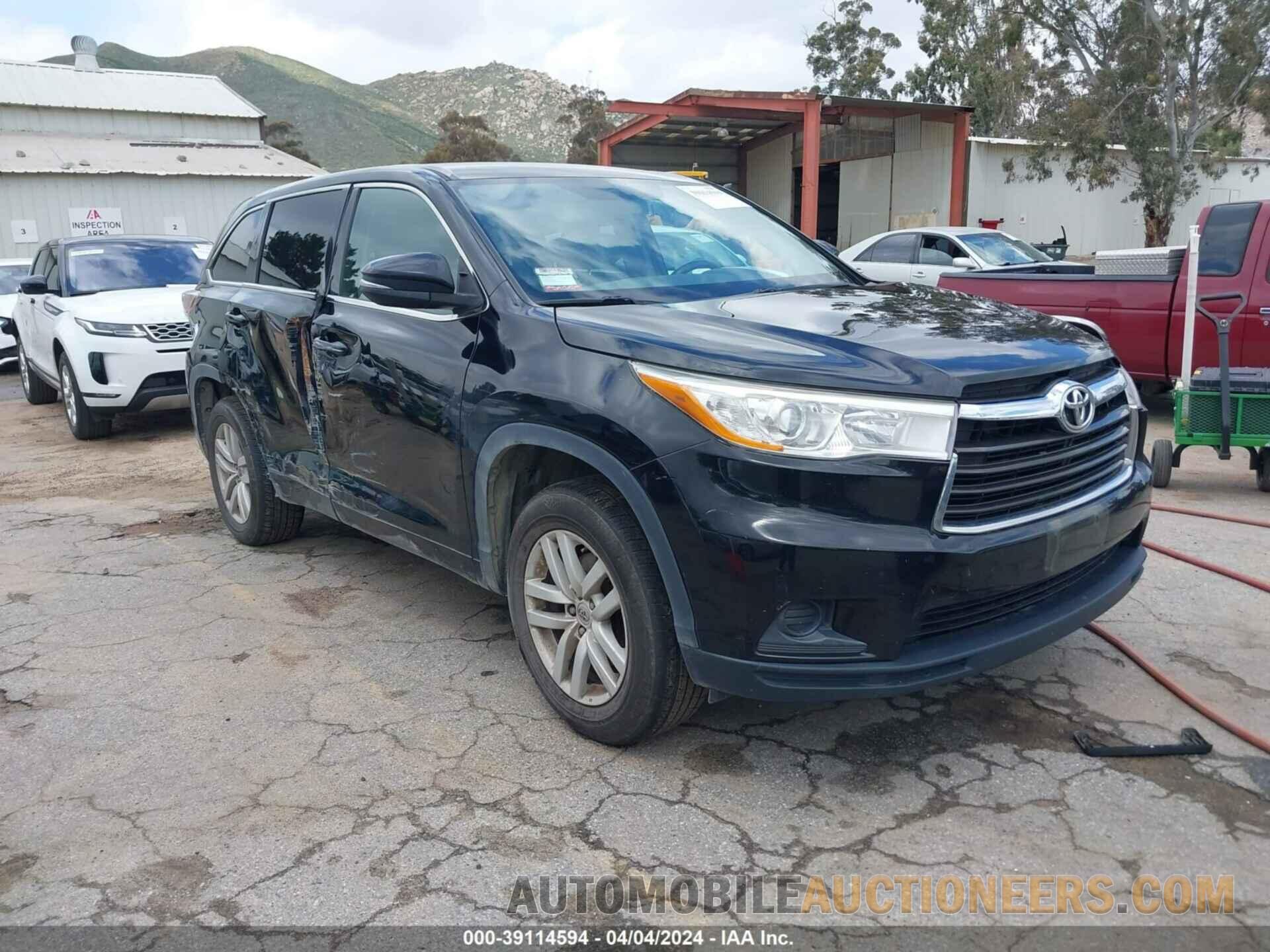 5TDZARFH9FS014197 TOYOTA HIGHLANDER 2015