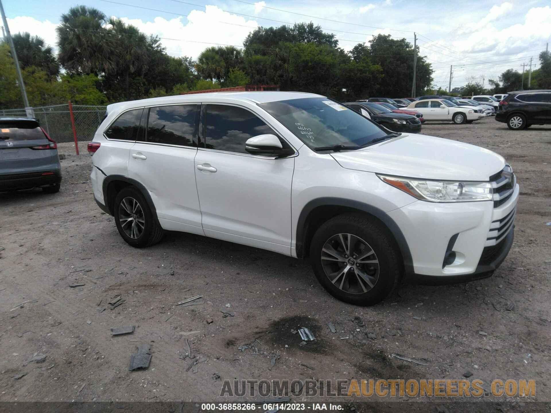 5TDZARFH9HS026367 TOYOTA HIGHLANDER 2017