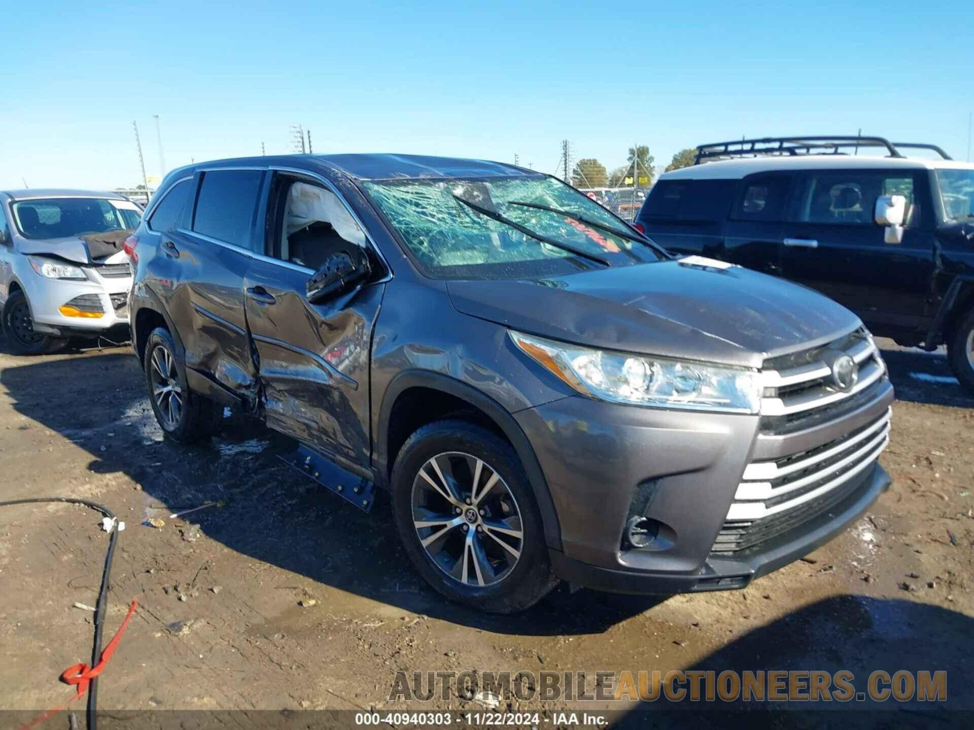 5TDZARFH9HS028412 TOYOTA HIGHLANDER 2017