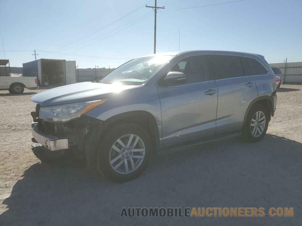 5TDZARFHXES008780 TOYOTA HIGHLANDER 2014