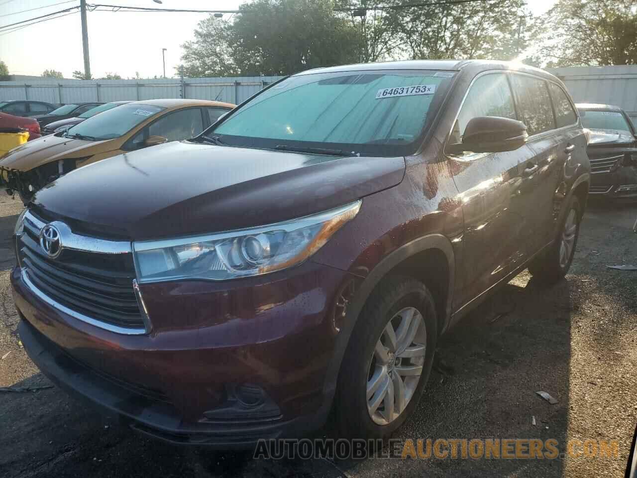 5TDZARFHXFS010112 TOYOTA HIGHLANDER 2015