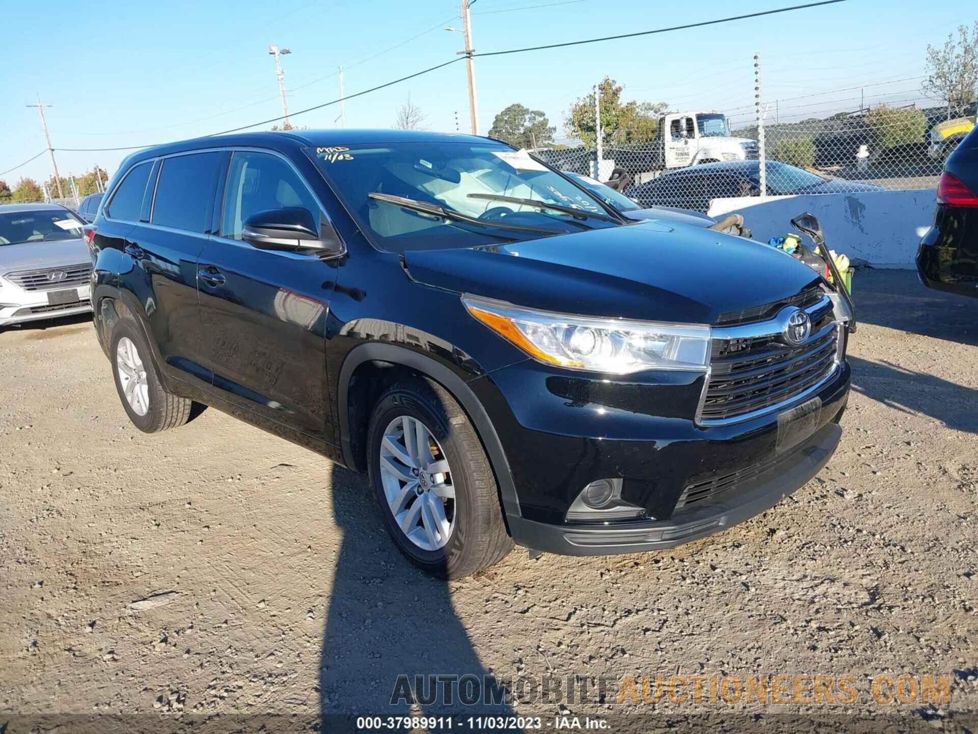 5TDZARFHXFS012104 TOYOTA HIGHLANDER 2015