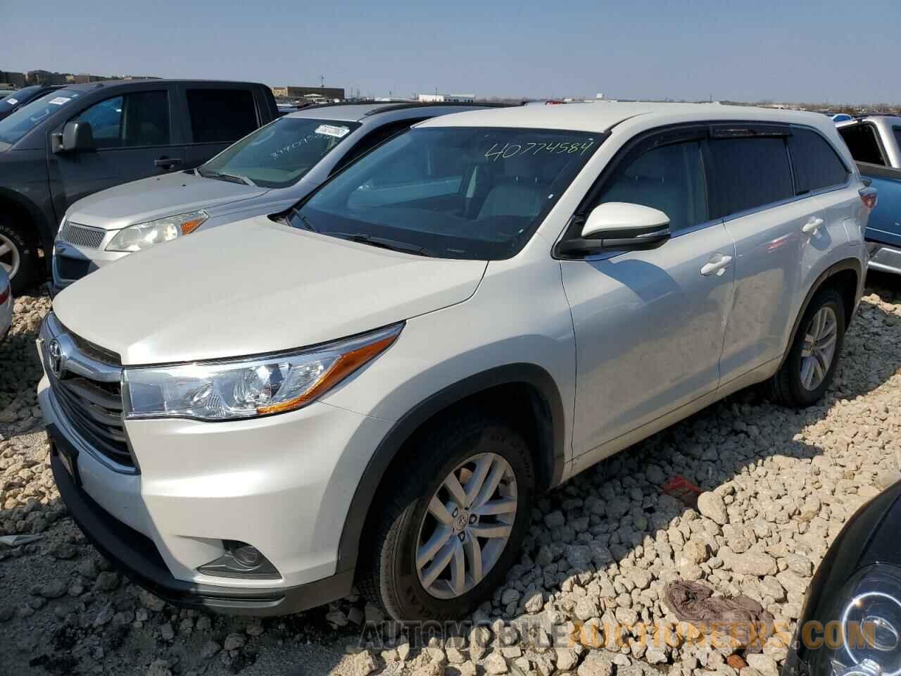 5TDZARFHXFS012796 TOYOTA HIGHLANDER 2015