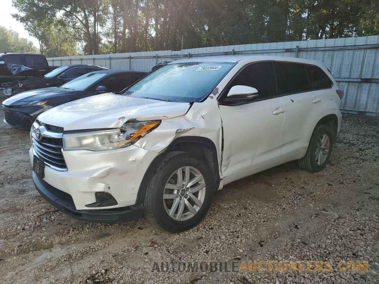 5TDZARFHXGS017563 TOYOTA HIGHLANDER 2016