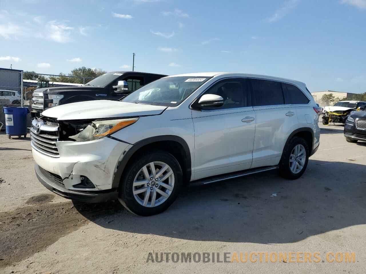 5TDZARFHXGS020818 TOYOTA HIGHLANDER 2016