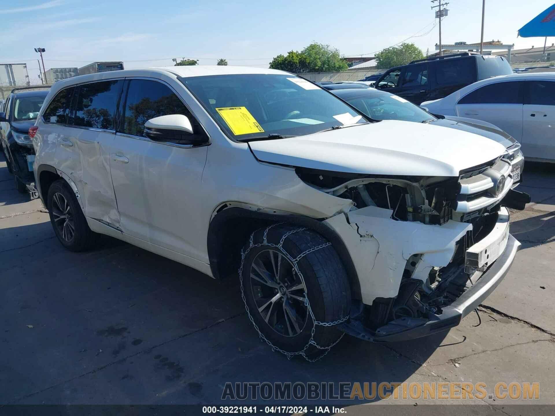 5TDZARFHXHS029147 TOYOTA HIGHLANDER 2017