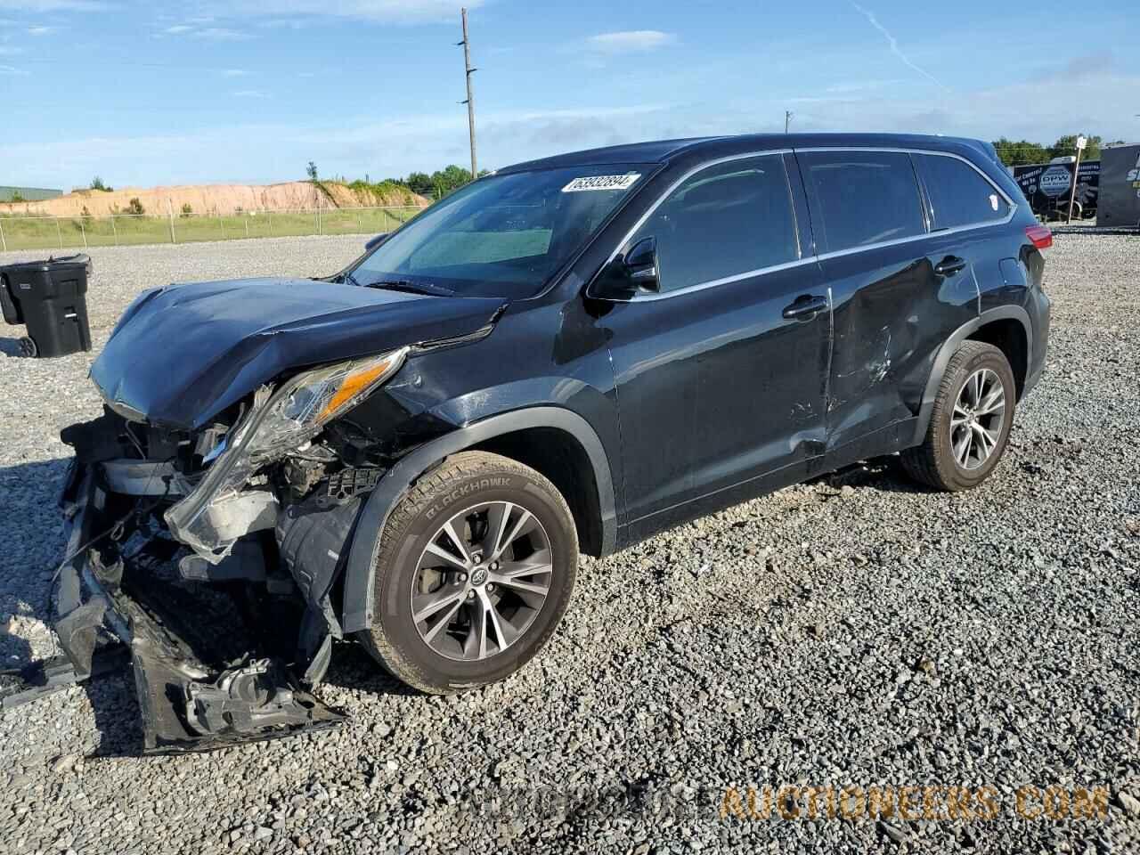 5TDZARFHXJS038856 TOYOTA HIGHLANDER 2018