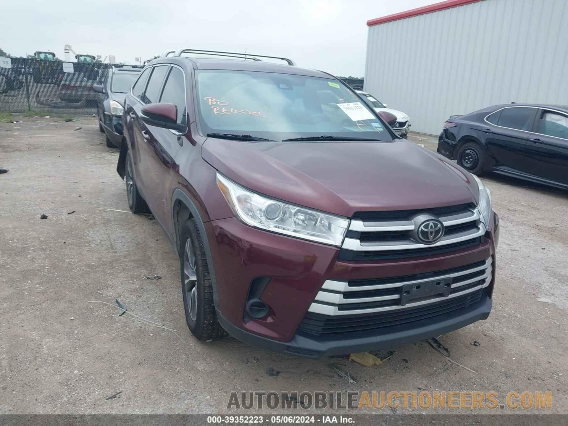 5TDZARFHXKS056047 TOYOTA HIGHLANDER 2019