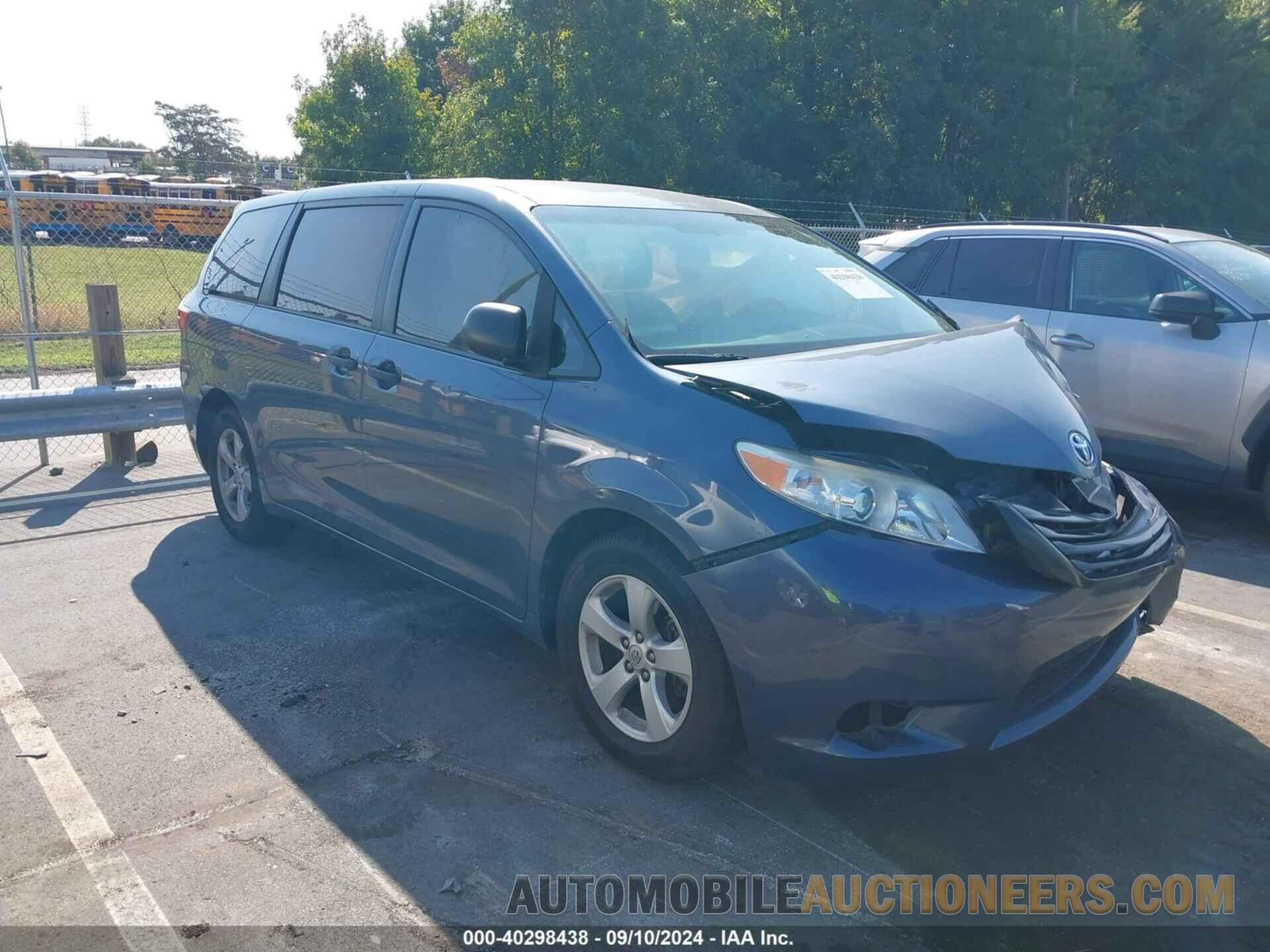 5TDZK3DC0FS568388 TOYOTA SIENNA 2015