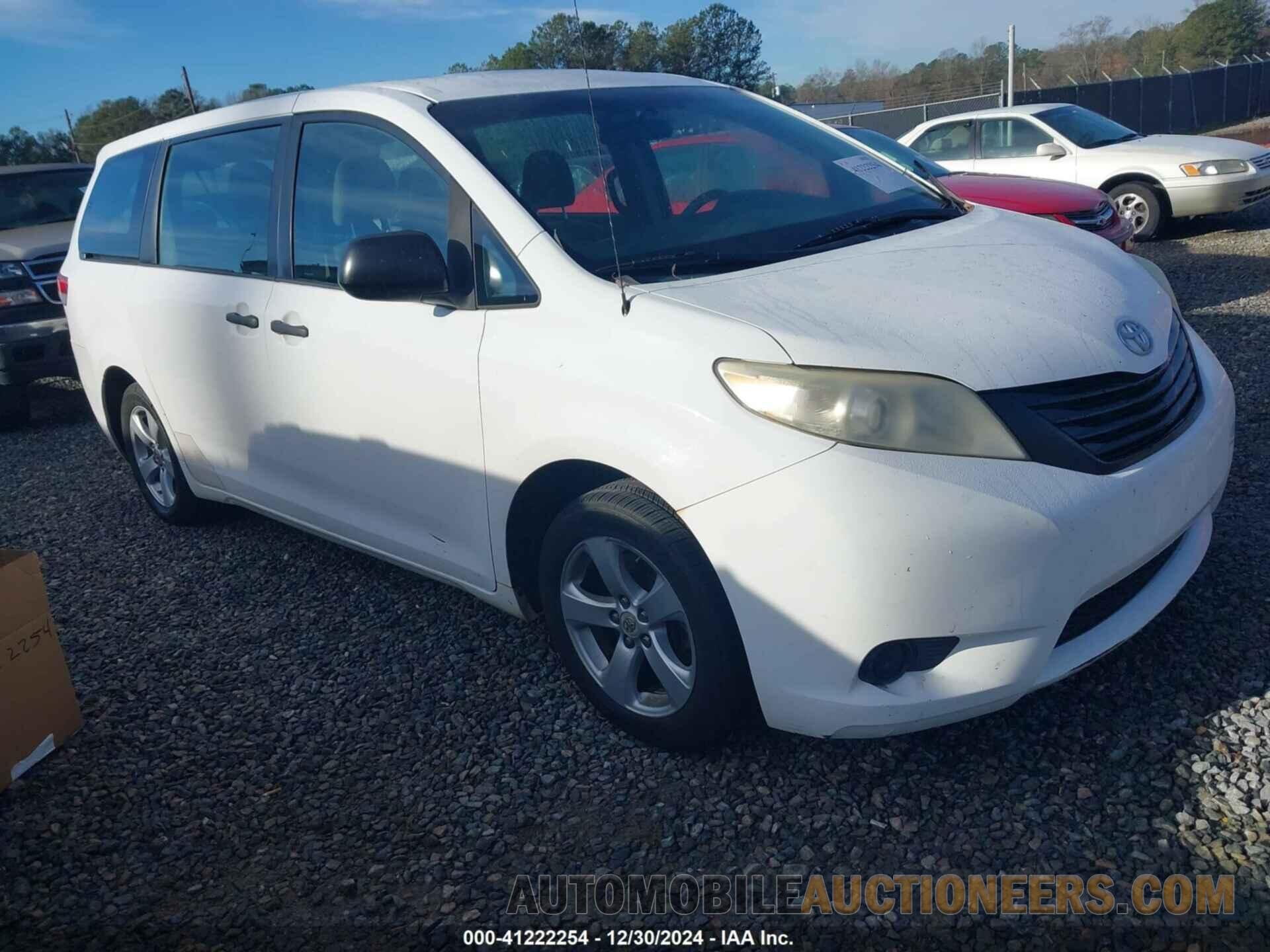 5TDZK3DC1CS229747 TOYOTA SIENNA 2012