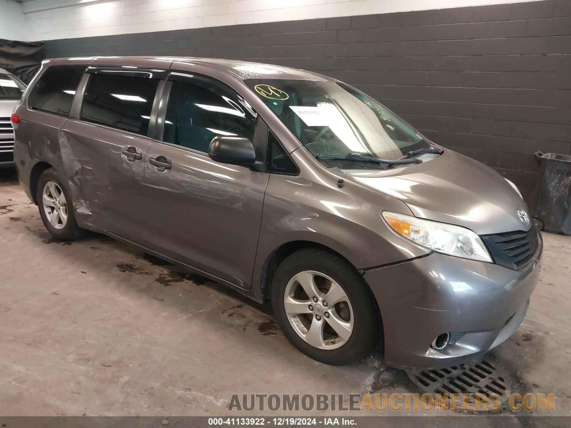 5TDZK3DC1DS282384 TOYOTA SIENNA 2013