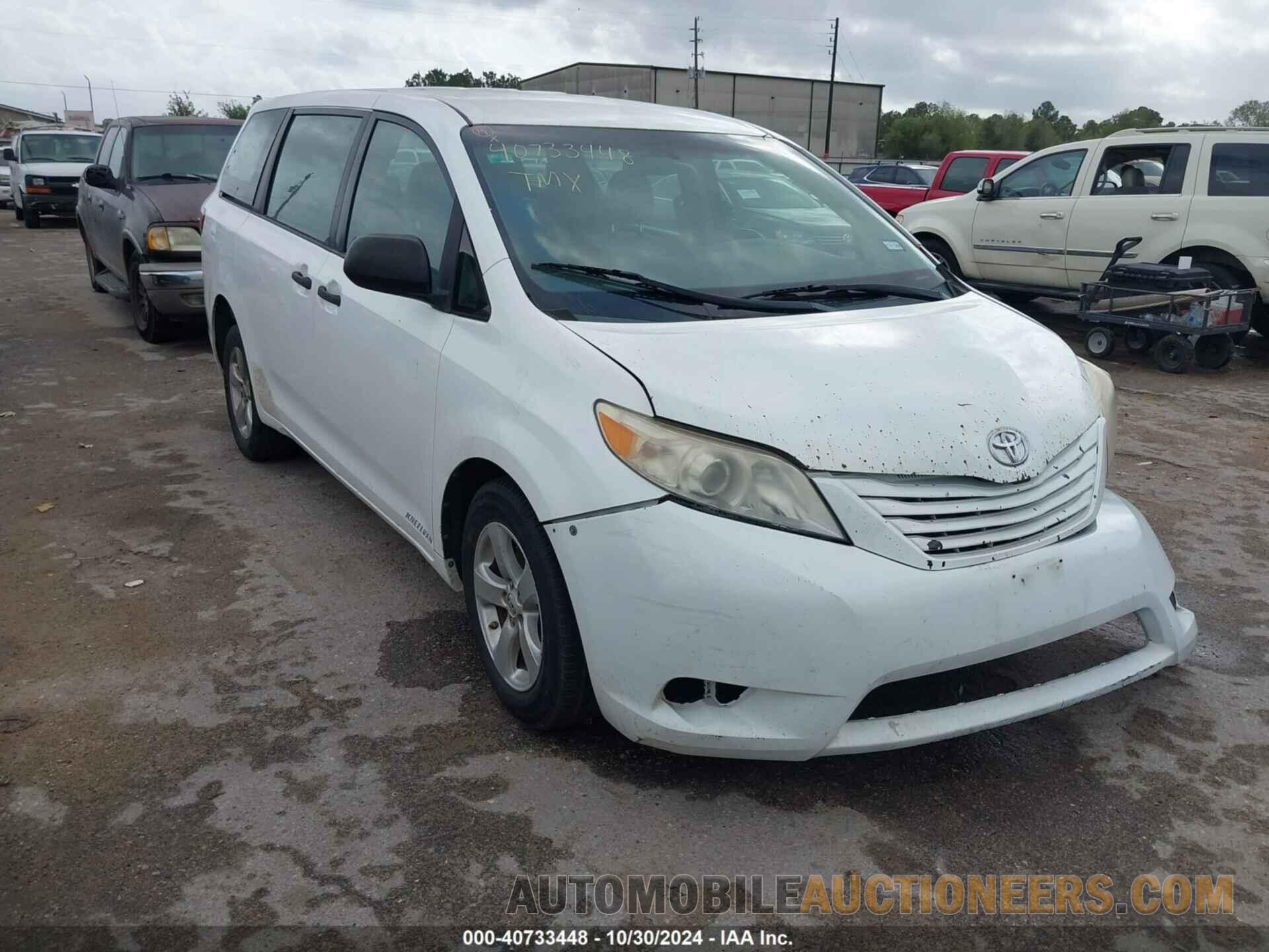 5TDZK3DC1FS602239 TOYOTA SIENNA 2015