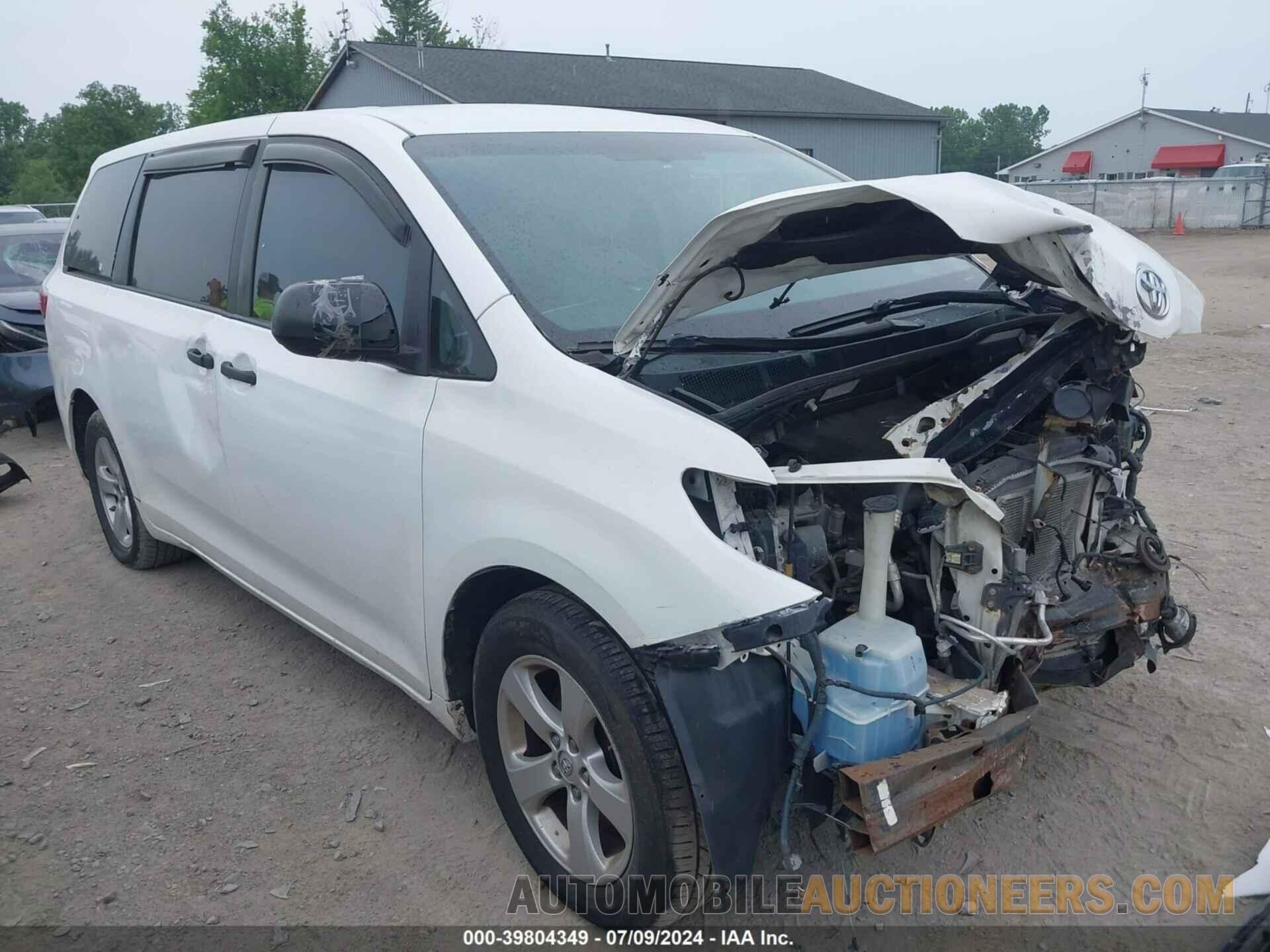 5TDZK3DC1FS608428 TOYOTA SIENNA 2015