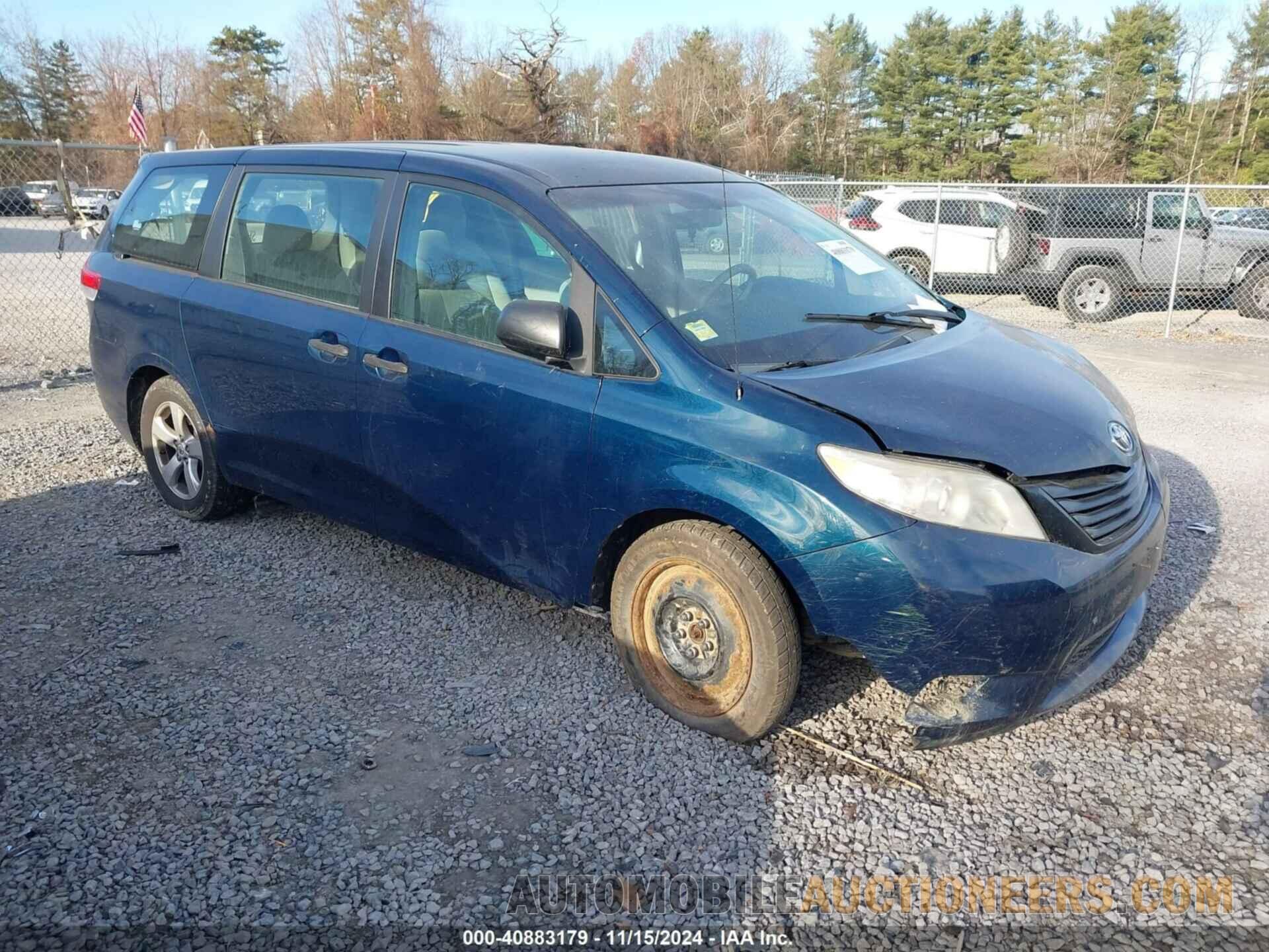 5TDZK3DC2BS025926 TOYOTA SIENNA 2011