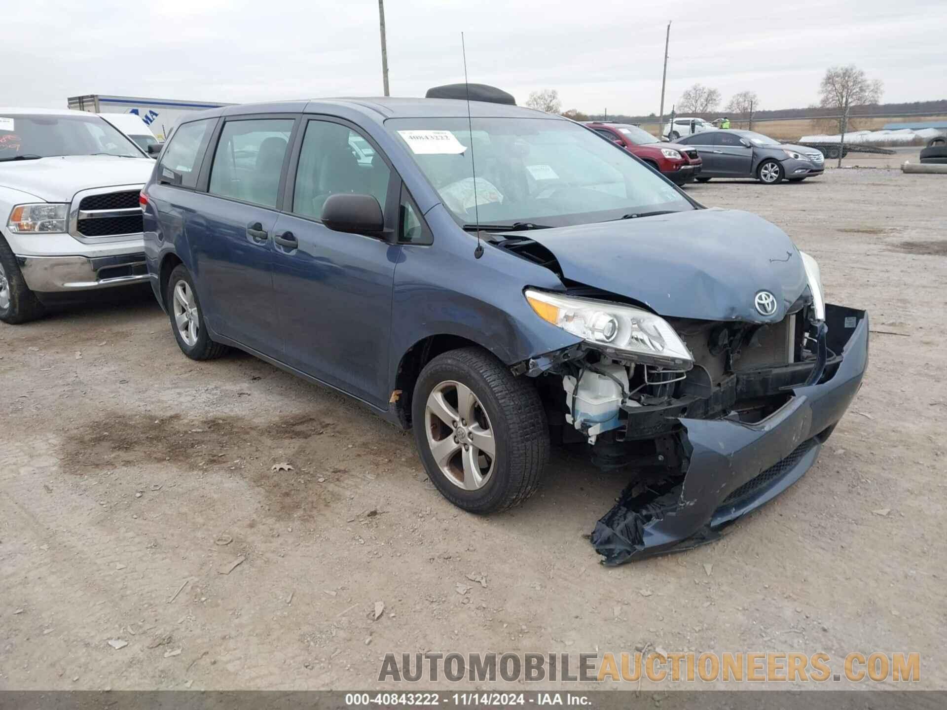 5TDZK3DC2ES457985 TOYOTA SIENNA 2014