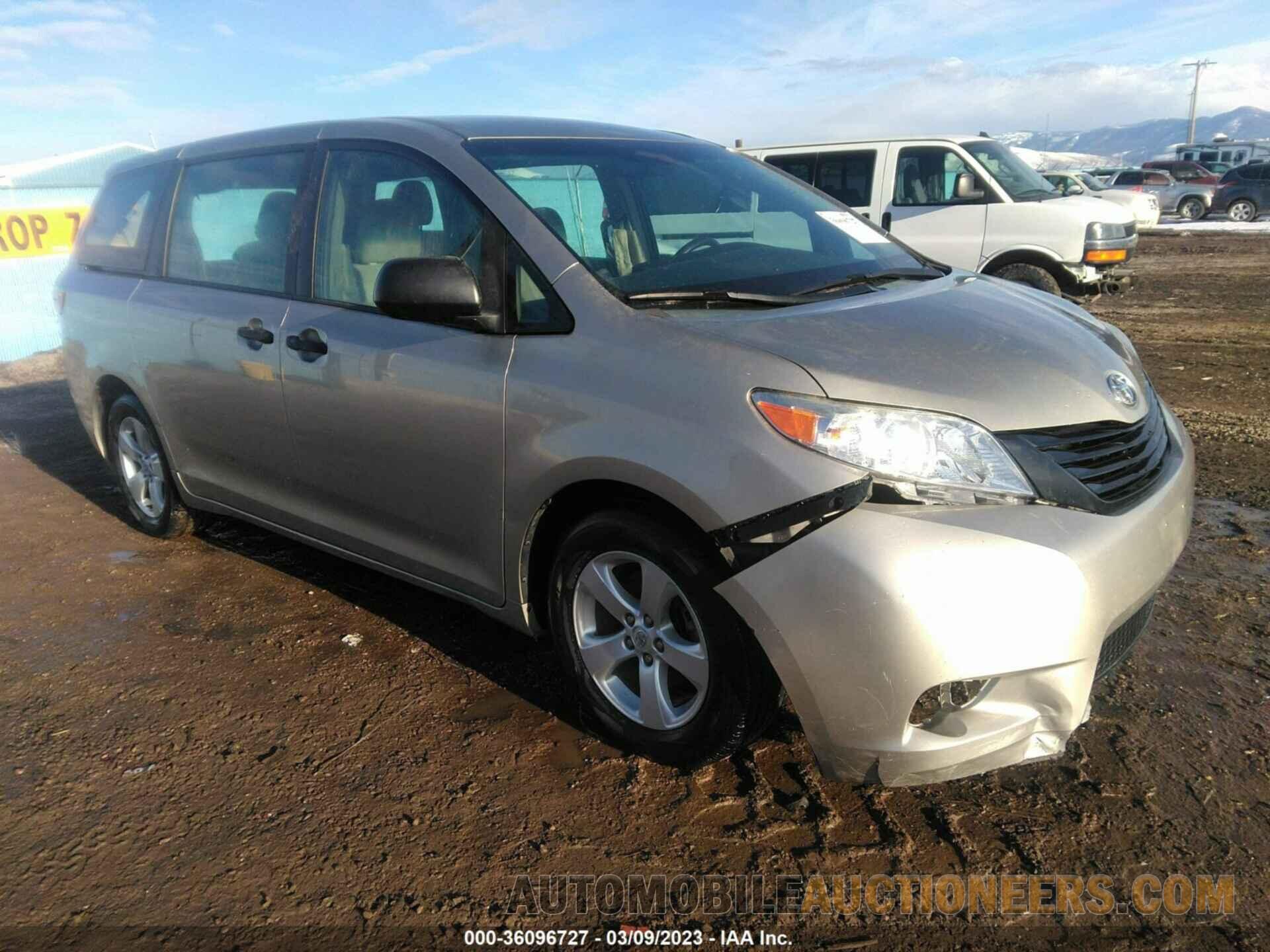 5TDZK3DC2FS555982 TOYOTA SIENNA 2015