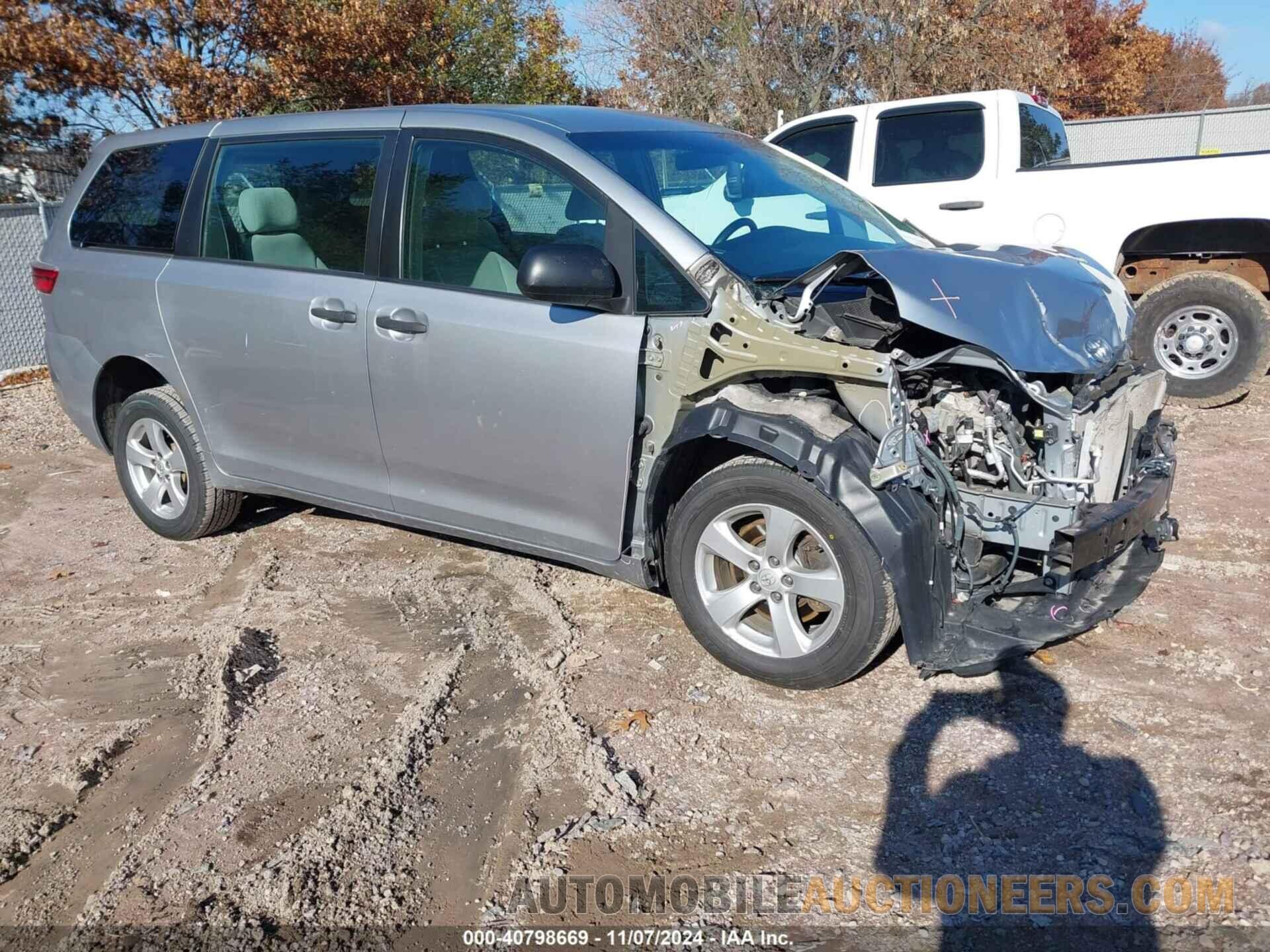 5TDZK3DC2GS751131 TOYOTA SIENNA 2016