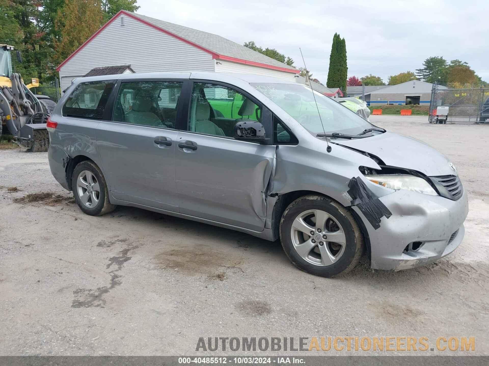 5TDZK3DC3DS362074 TOYOTA SIENNA 2013