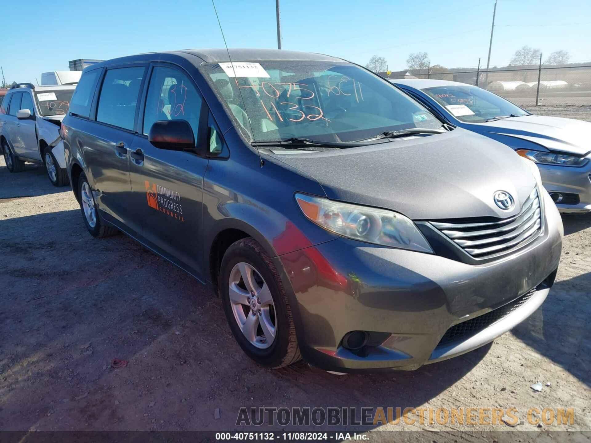 5TDZK3DC4BS027340 TOYOTA SIENNA 2011