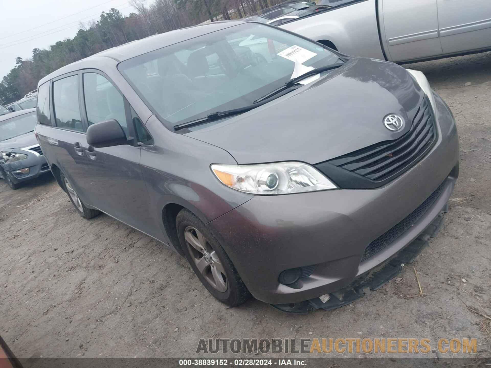 5TDZK3DC4GS695923 TOYOTA SIENNA 2016