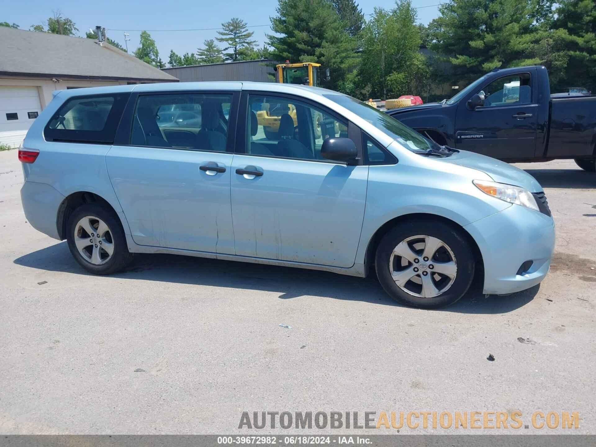 5TDZK3DC4GS750290 TOYOTA SIENNA 2016