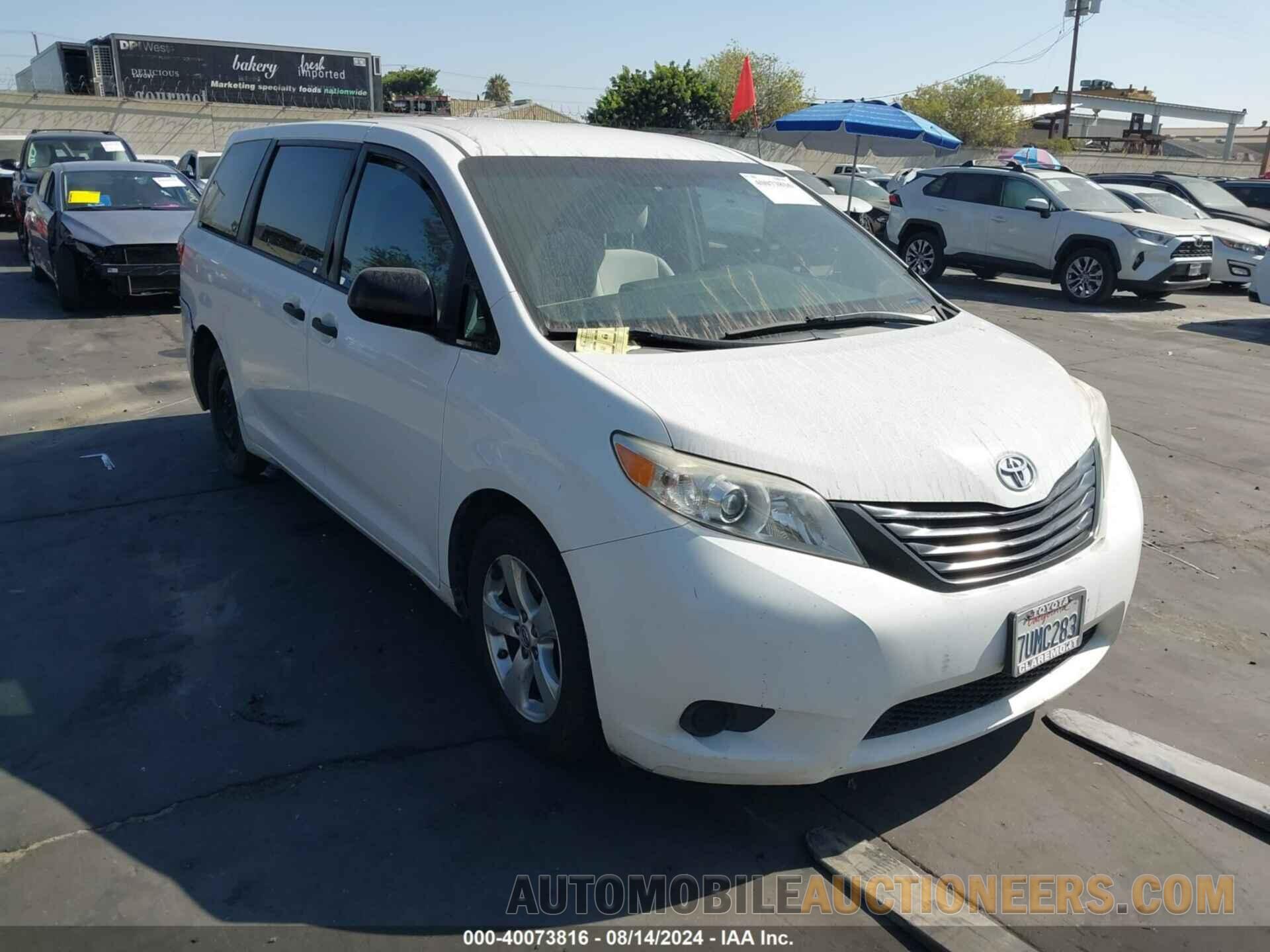 5TDZK3DC4GS759734 TOYOTA SIENNA 2016