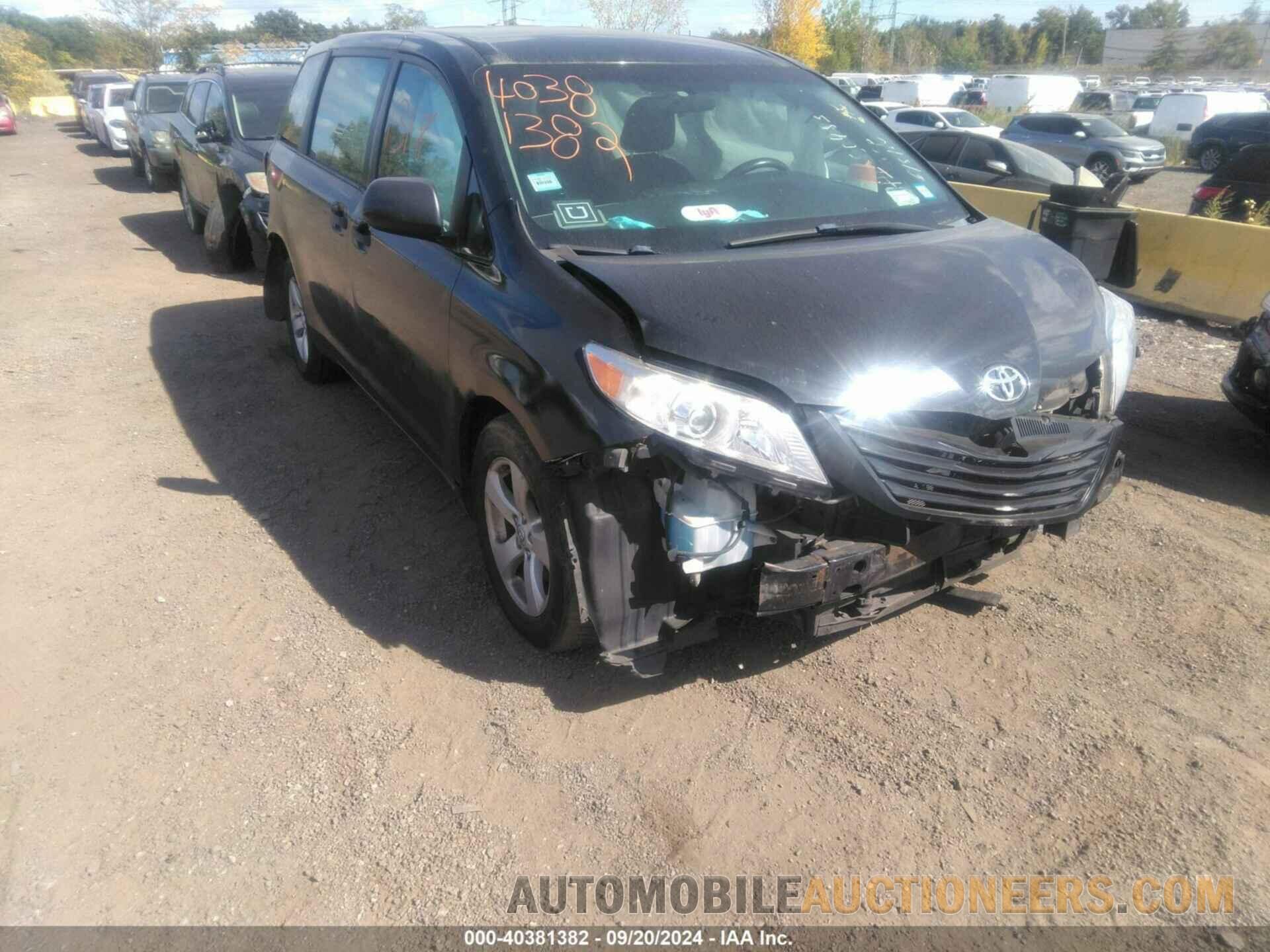 5TDZK3DC5FS533328 TOYOTA SIENNA 2015