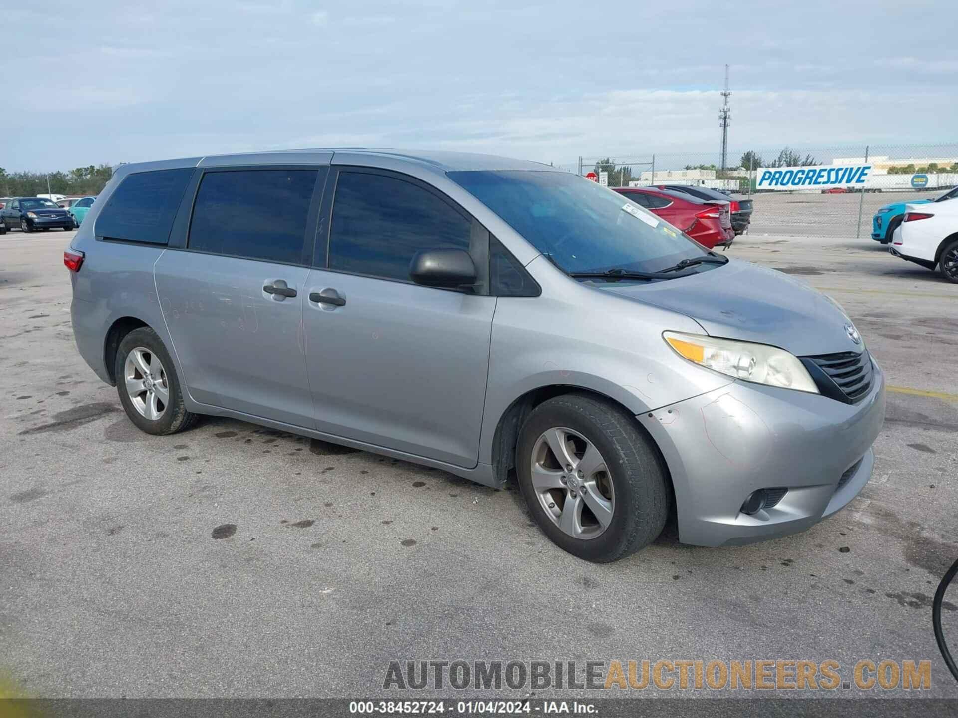 5TDZK3DC5FS555507 TOYOTA SIENNA 2015