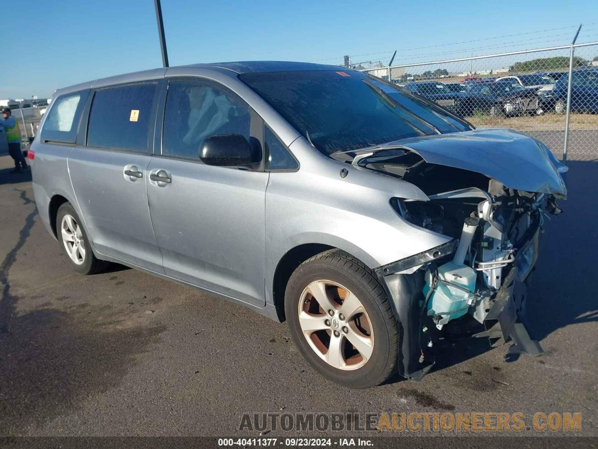 5TDZK3DC6DS310082 TOYOTA SIENNA 2013