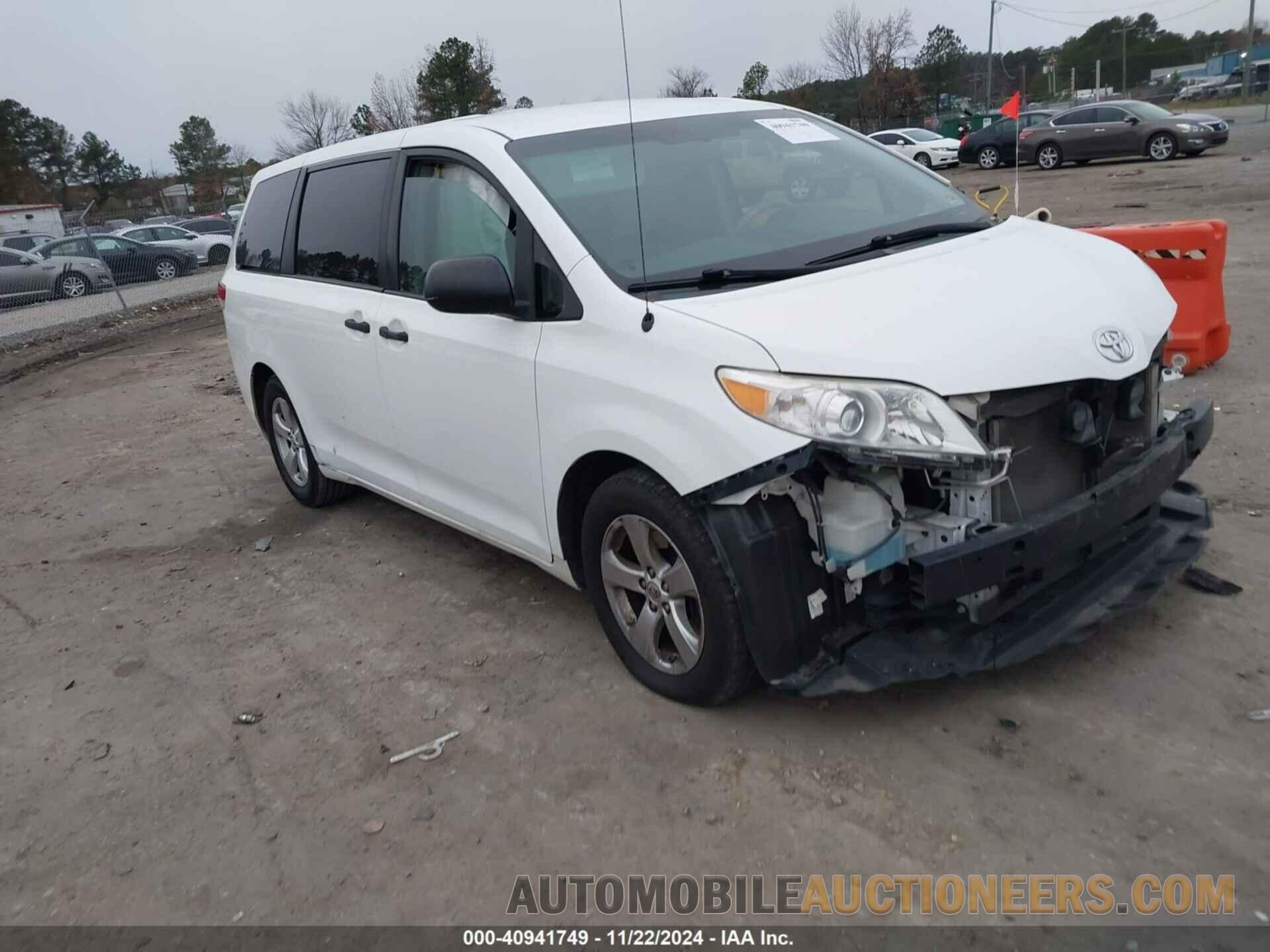 5TDZK3DC6ES407221 TOYOTA SIENNA 2014