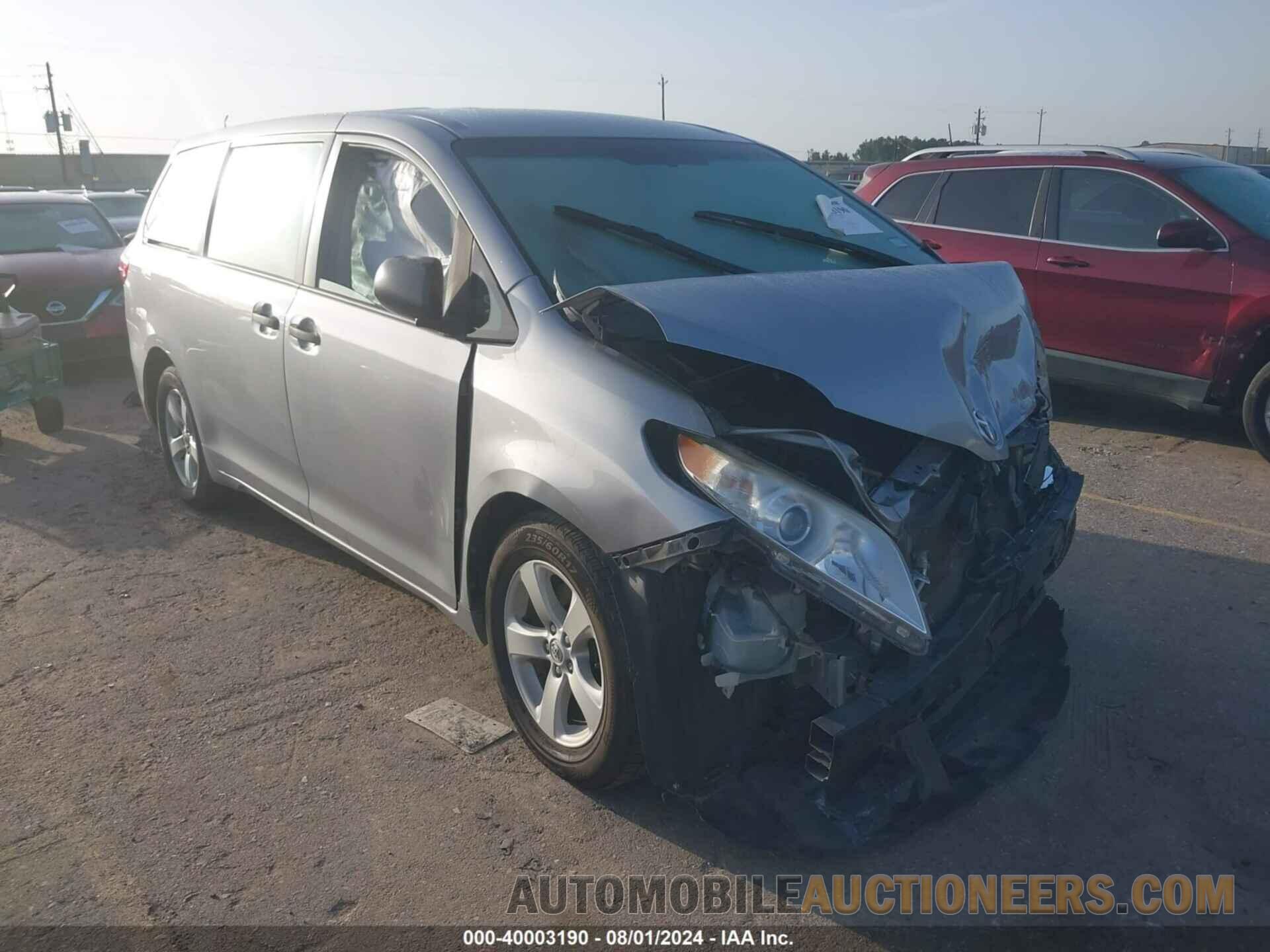 5TDZK3DC6FS547240 TOYOTA SIENNA 2015