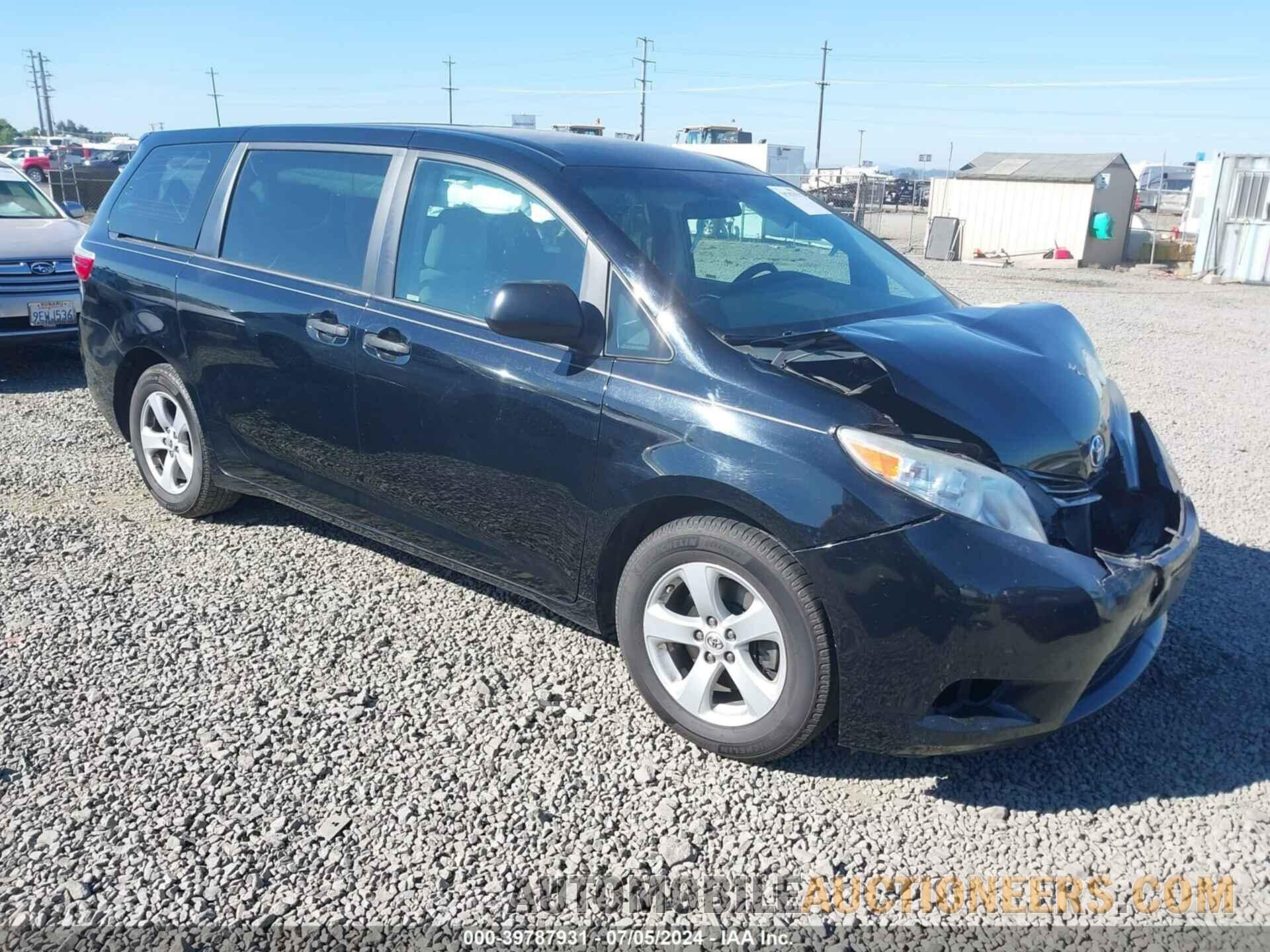 5TDZK3DC6FS554978 TOYOTA SIENNA 2015