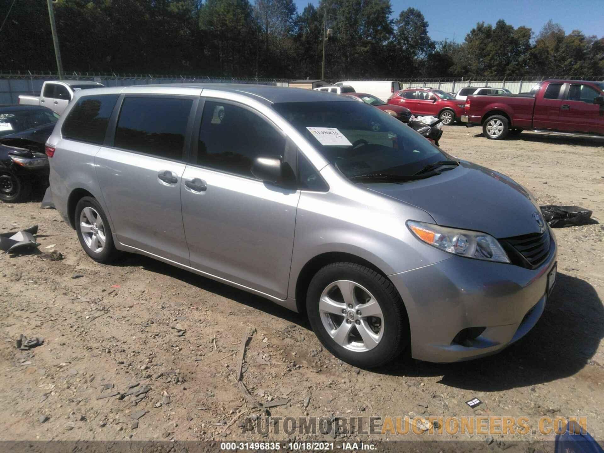 5TDZK3DC6FS555161 TOYOTA SIENNA 2015